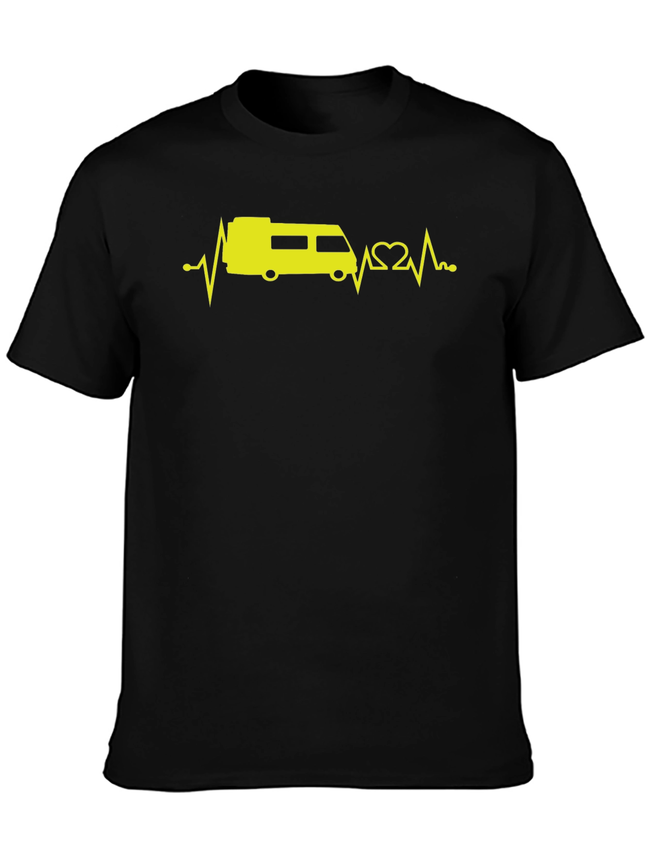 RV Heartbeat T-Shirt - Black Graphic Tee