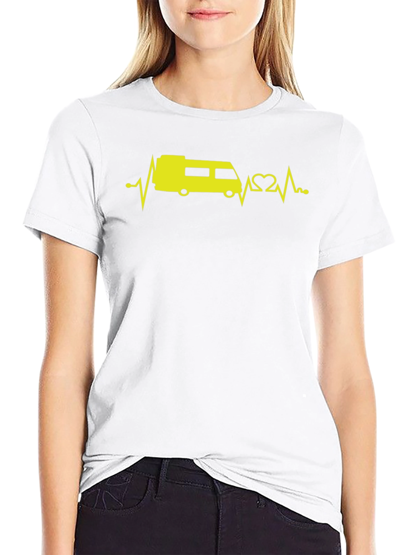 RV Heartbeat T-Shirt - Black Graphic Tee