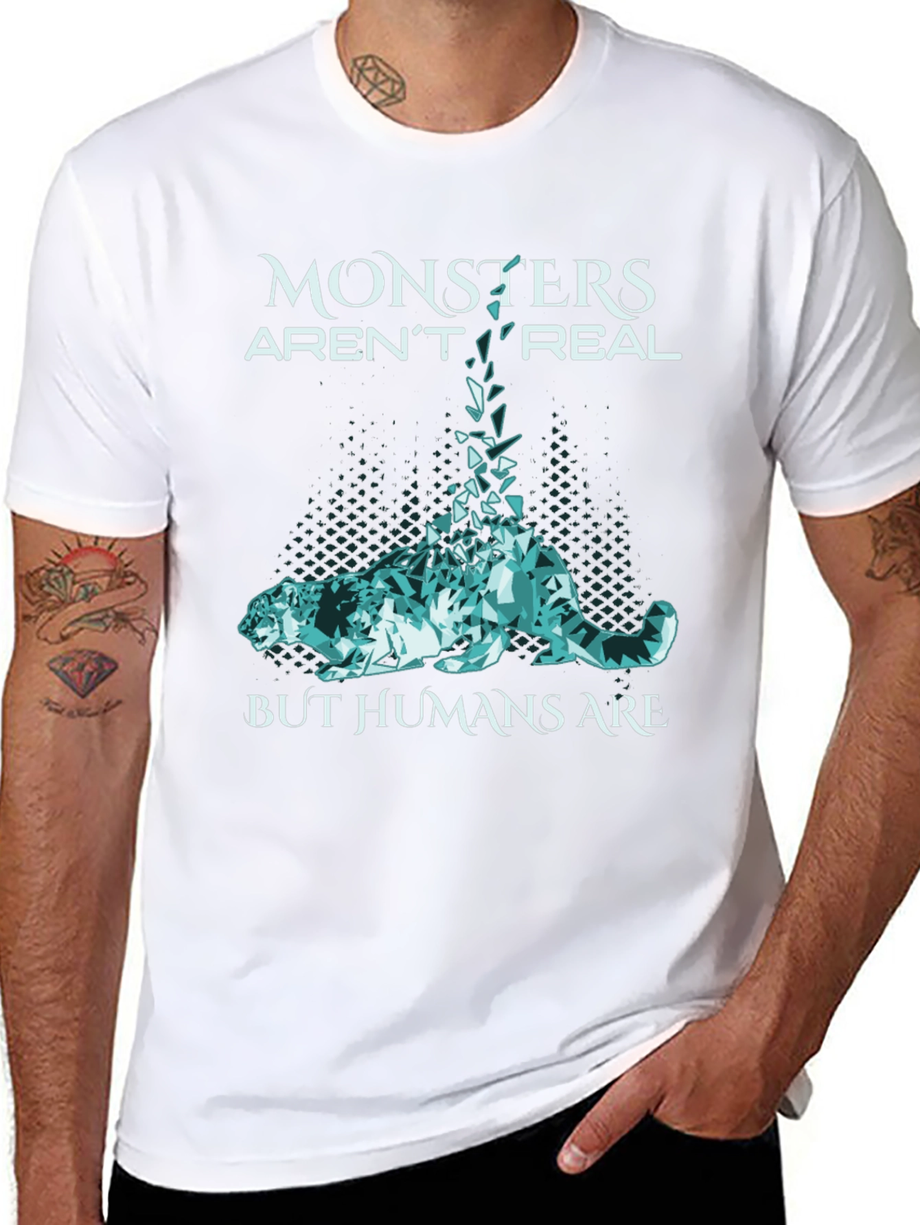 Monsters Arent Real Graphic Tee - Menswear