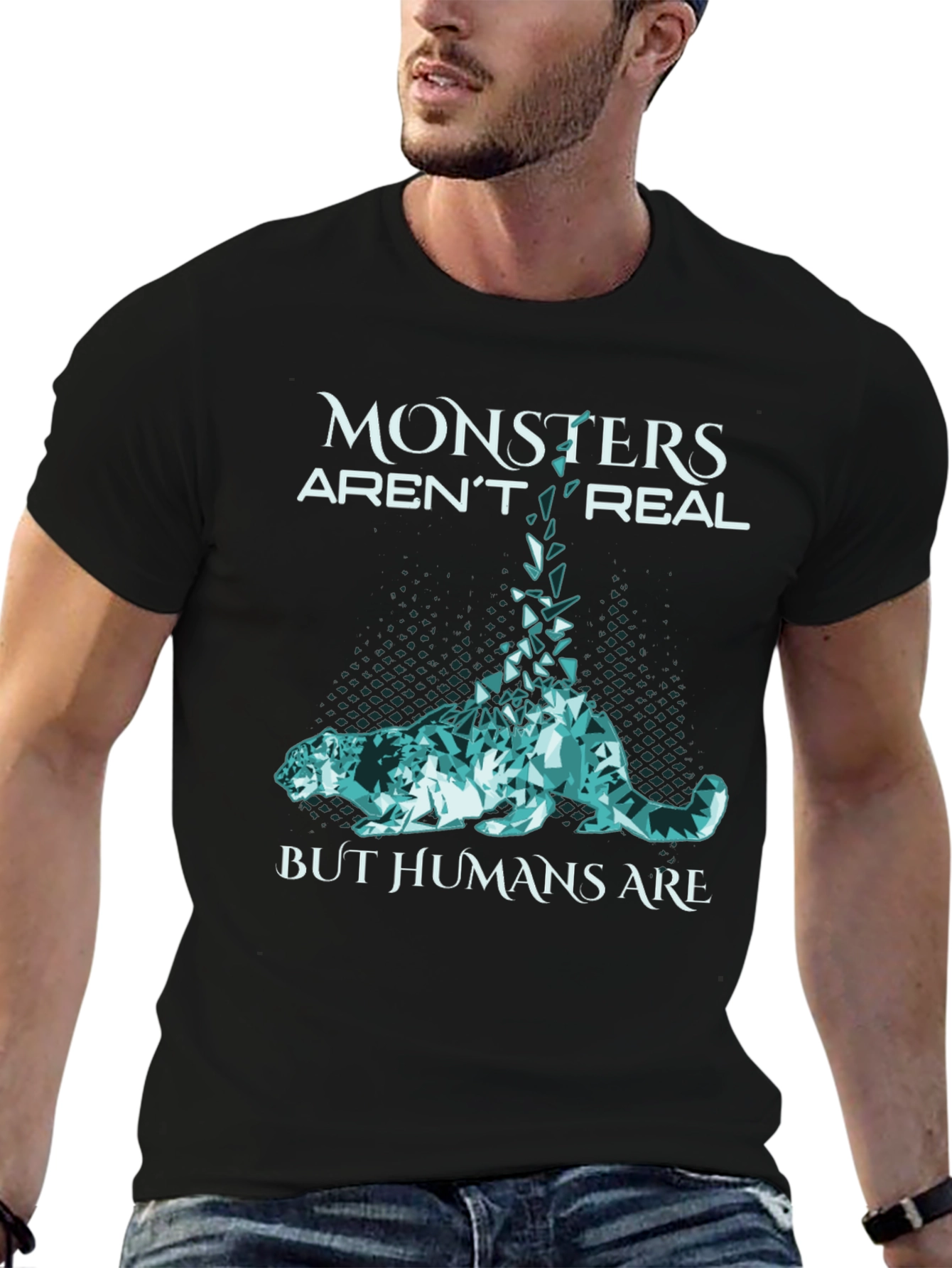 Monsters Arent Real Graphic Tee - Menswear