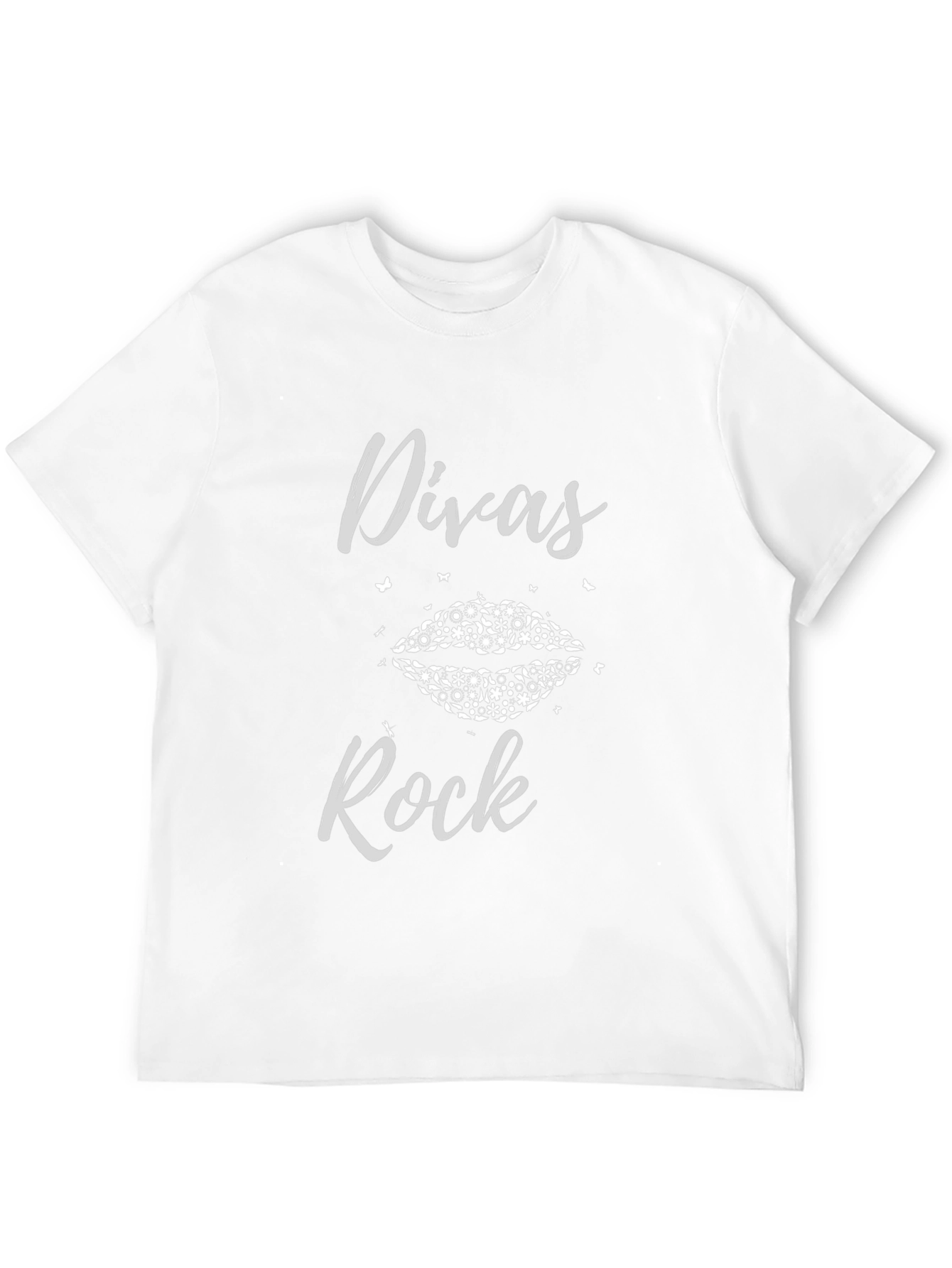 Divas Rock Graphic T-Shirt - Black Casual Tee