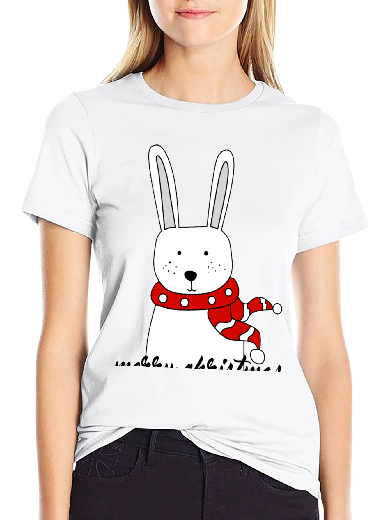 Rabbit Christmas Holiday T-Shirt