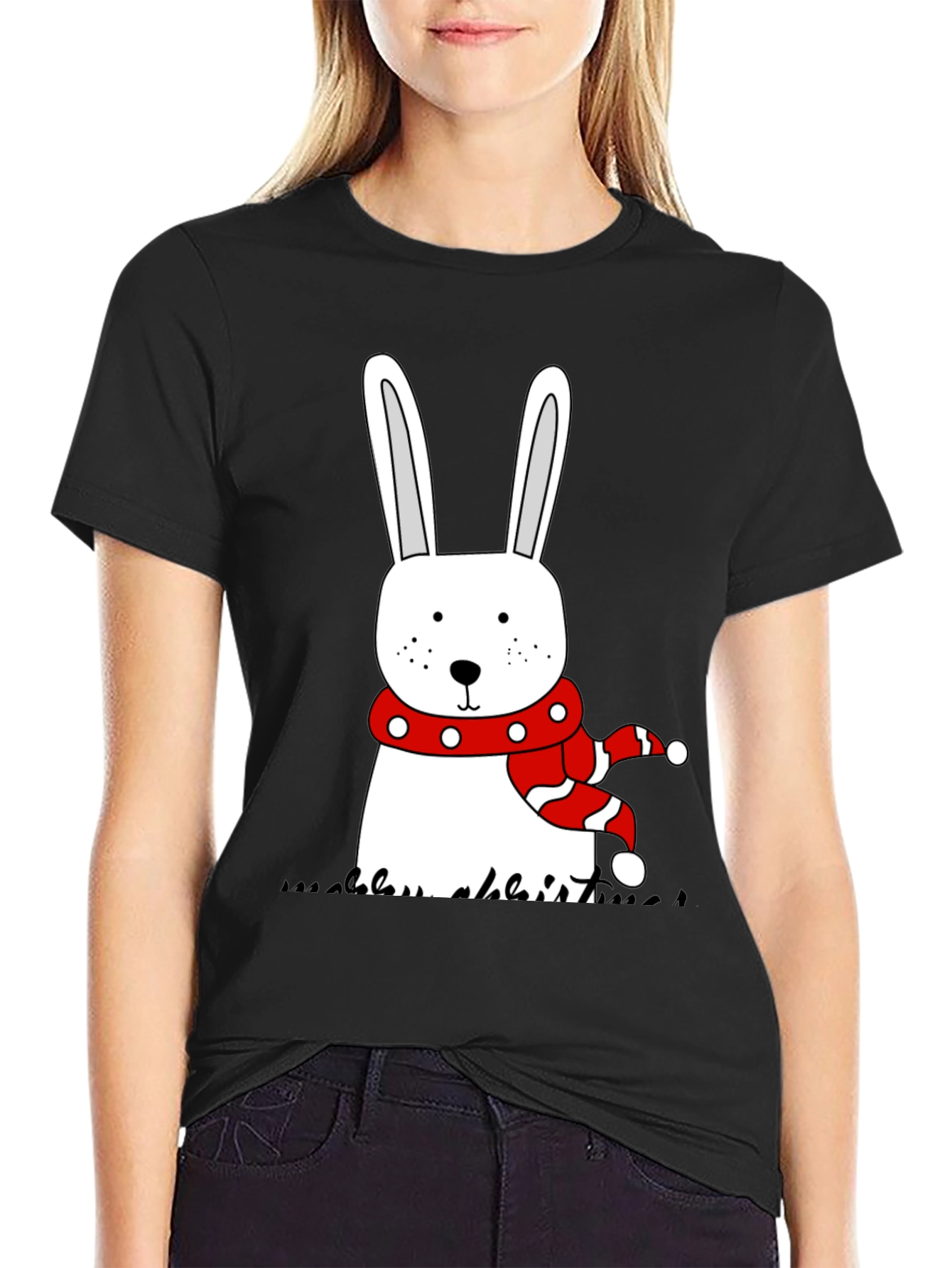 Rabbit Christmas Holiday T-Shirt