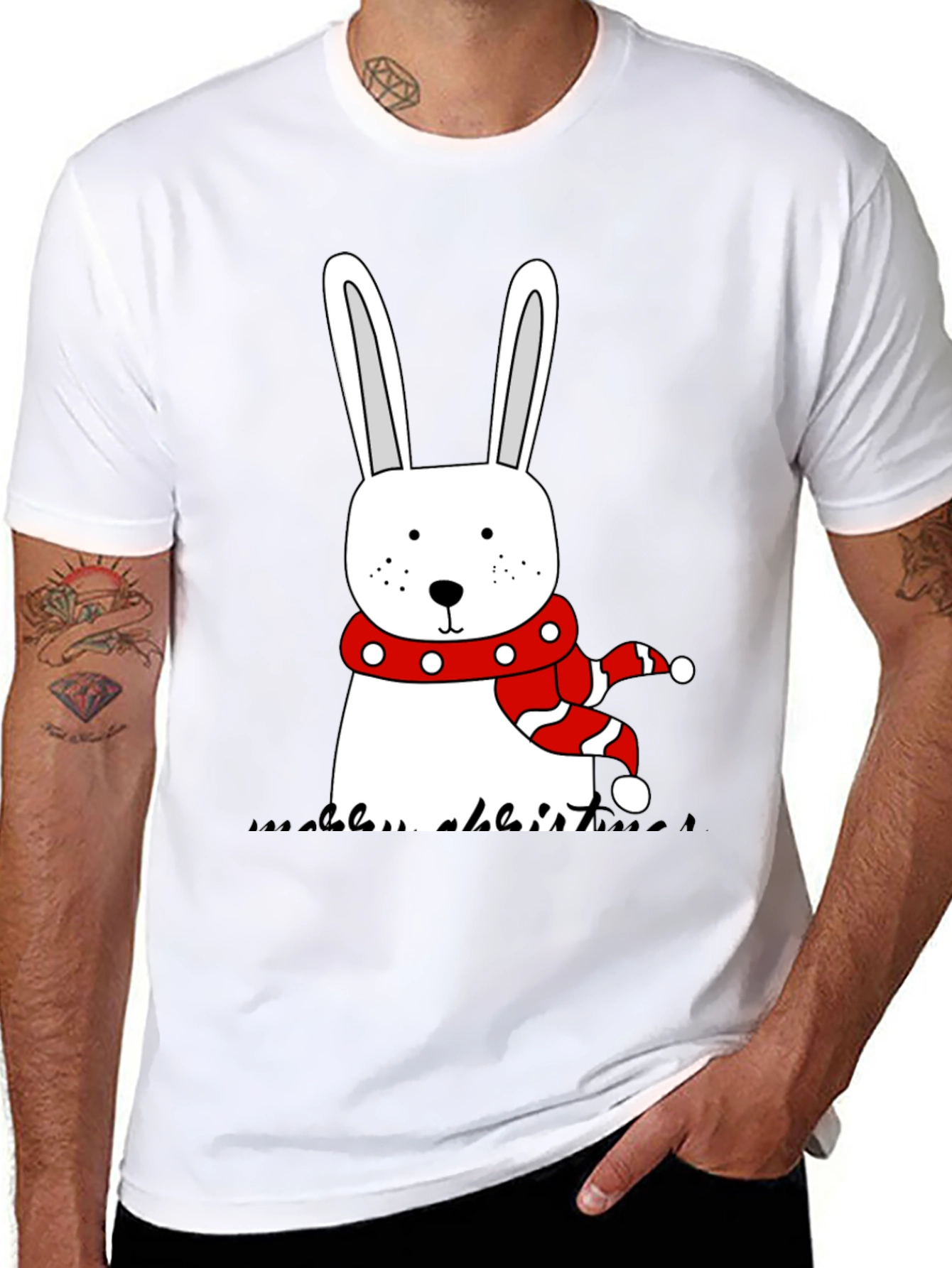 Rabbit Christmas Holiday T-Shirt