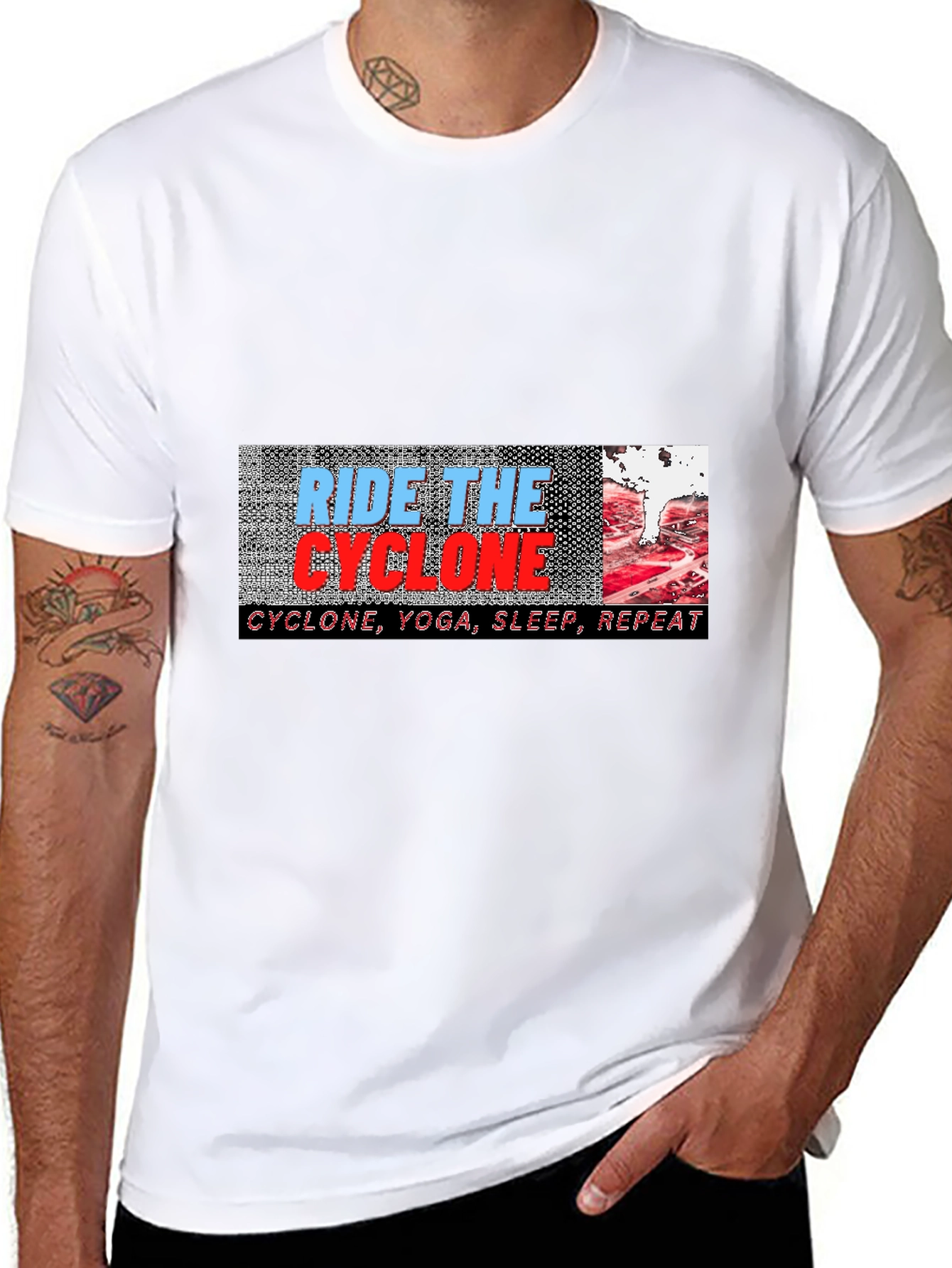Ride the Cyclone Graphic Tee - Yoga Sleep Repeat
