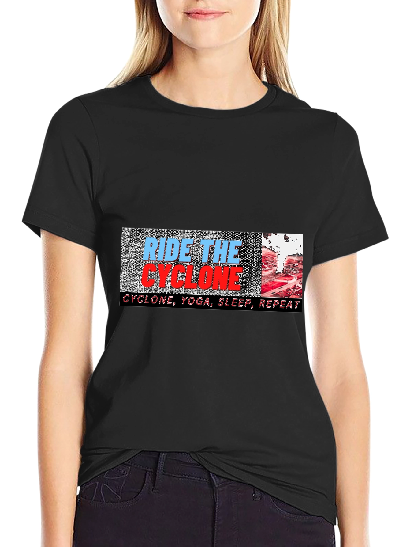 Ride the Cyclone Graphic Tee - Yoga Sleep Repeat