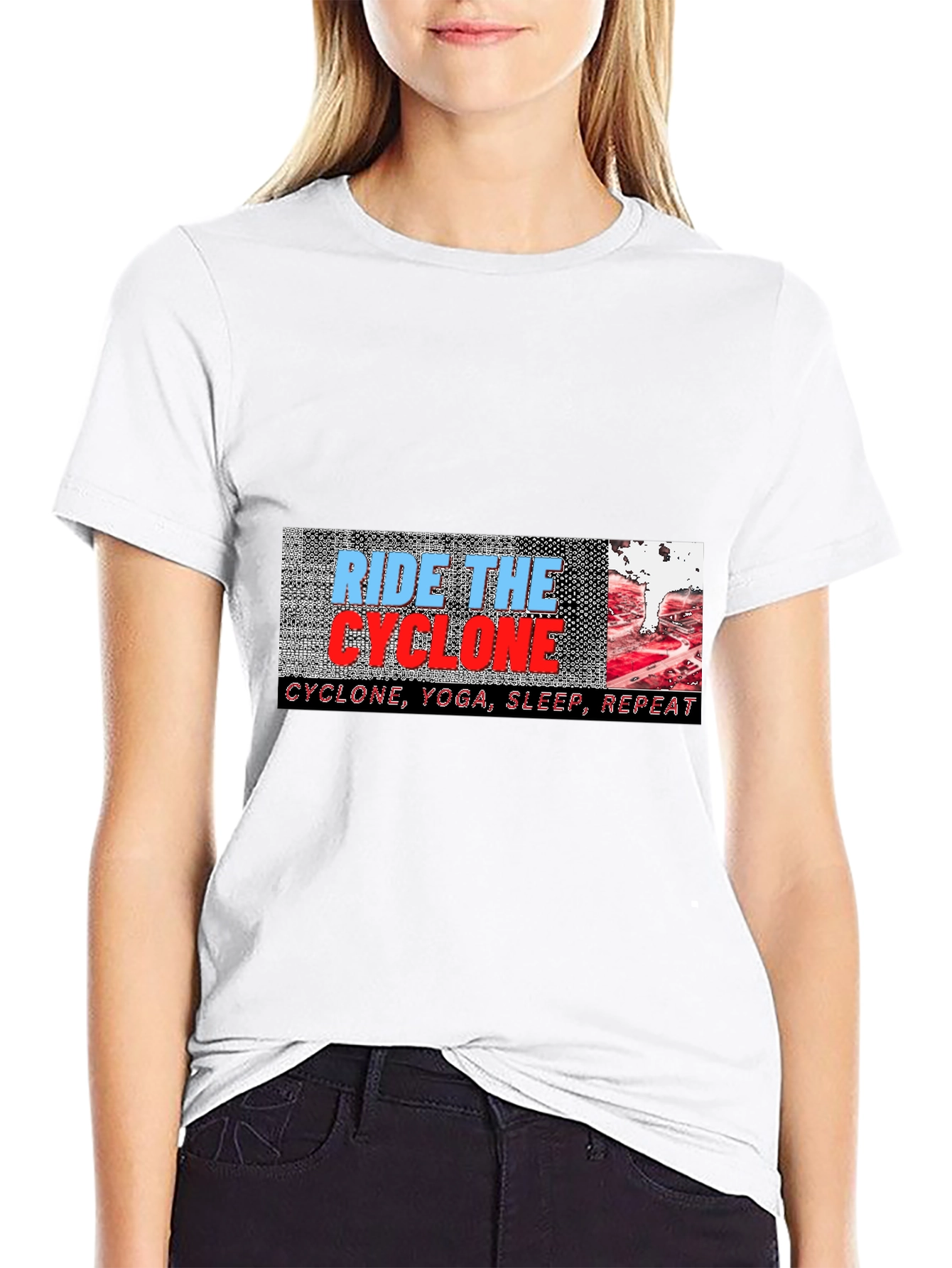 Ride the Cyclone Graphic Tee - Yoga Sleep Repeat