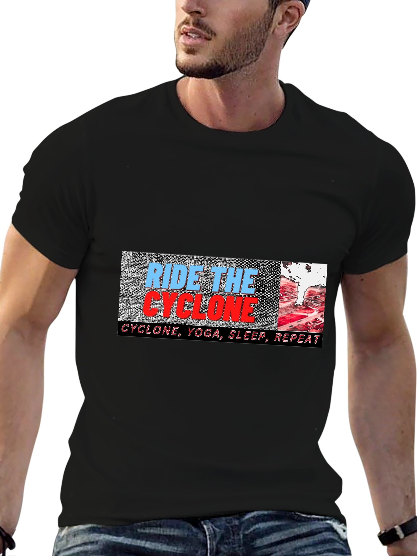 Ride the Cyclone Graphic Tee - Yoga Sleep Repeat