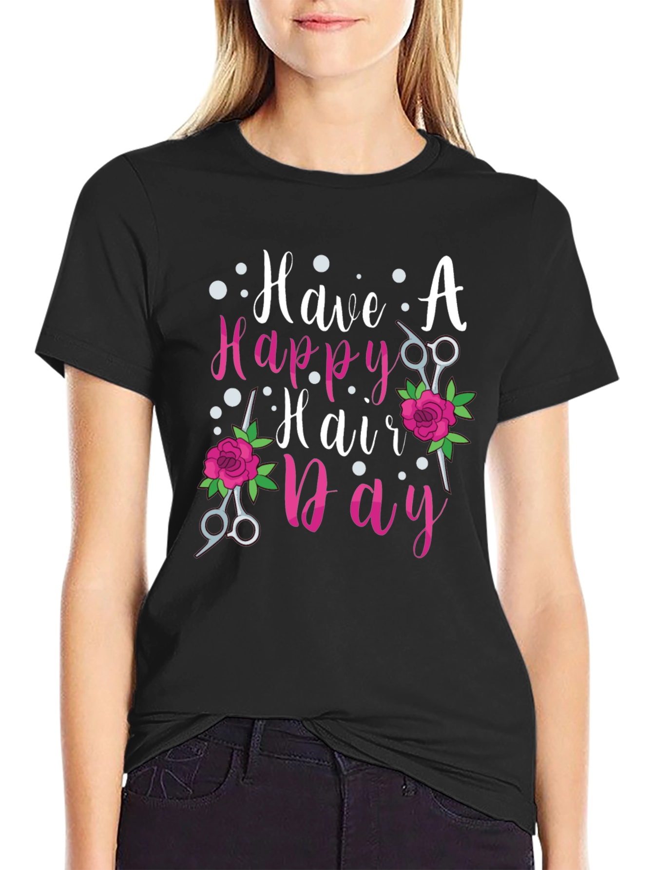 Happy Hair Day Tee - Salon Style Shirt