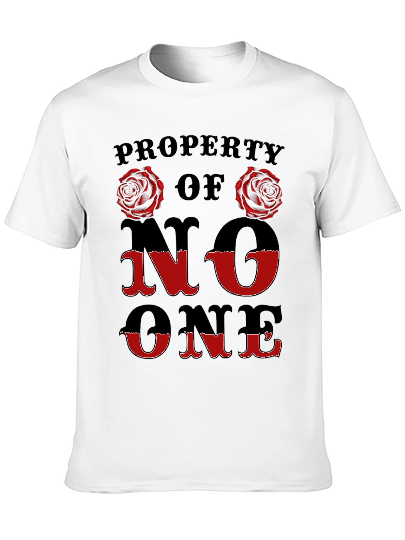Property Of No One Rose Graphic T-Shirt