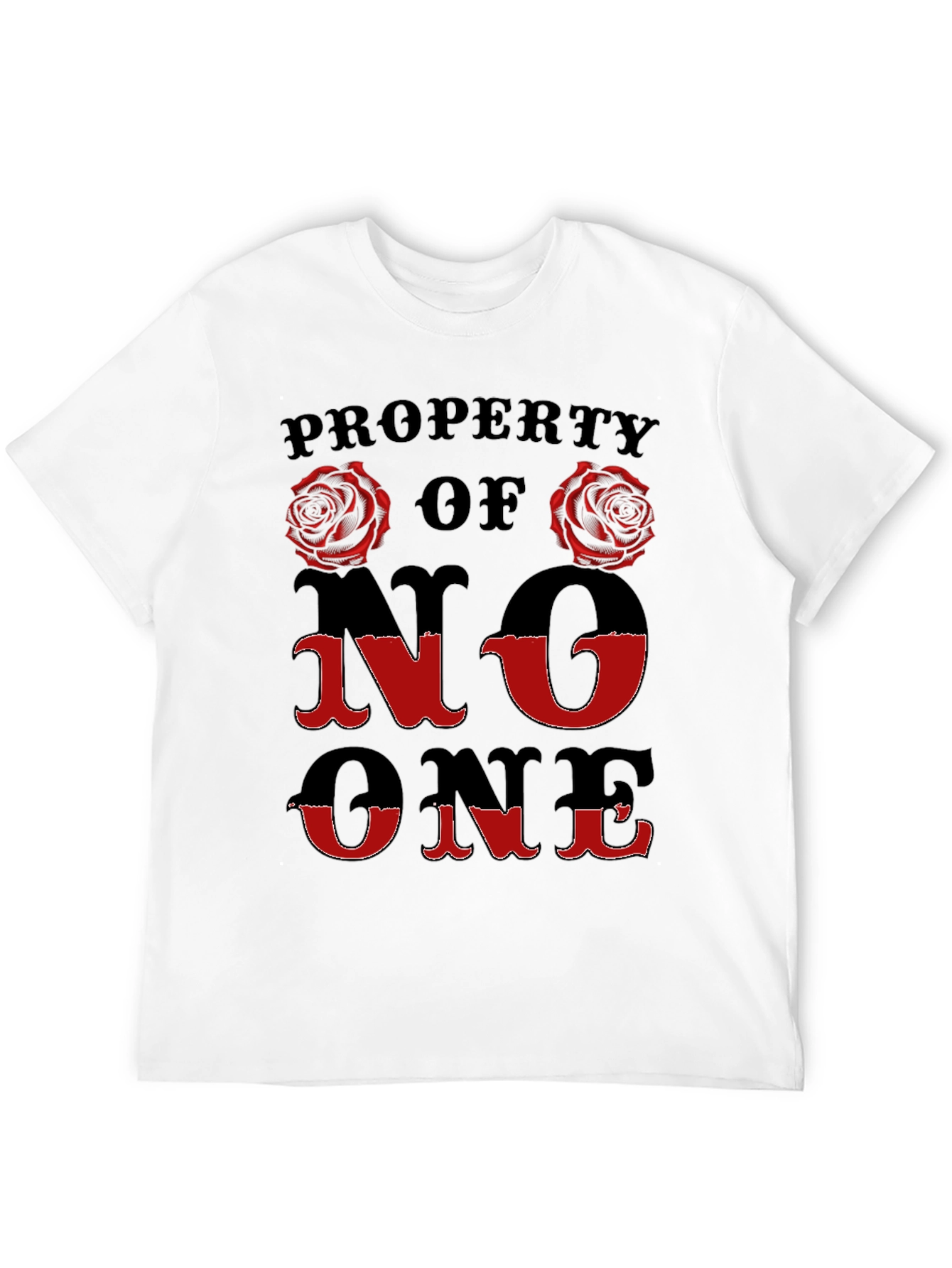 Property Of No One Rose Graphic T-Shirt