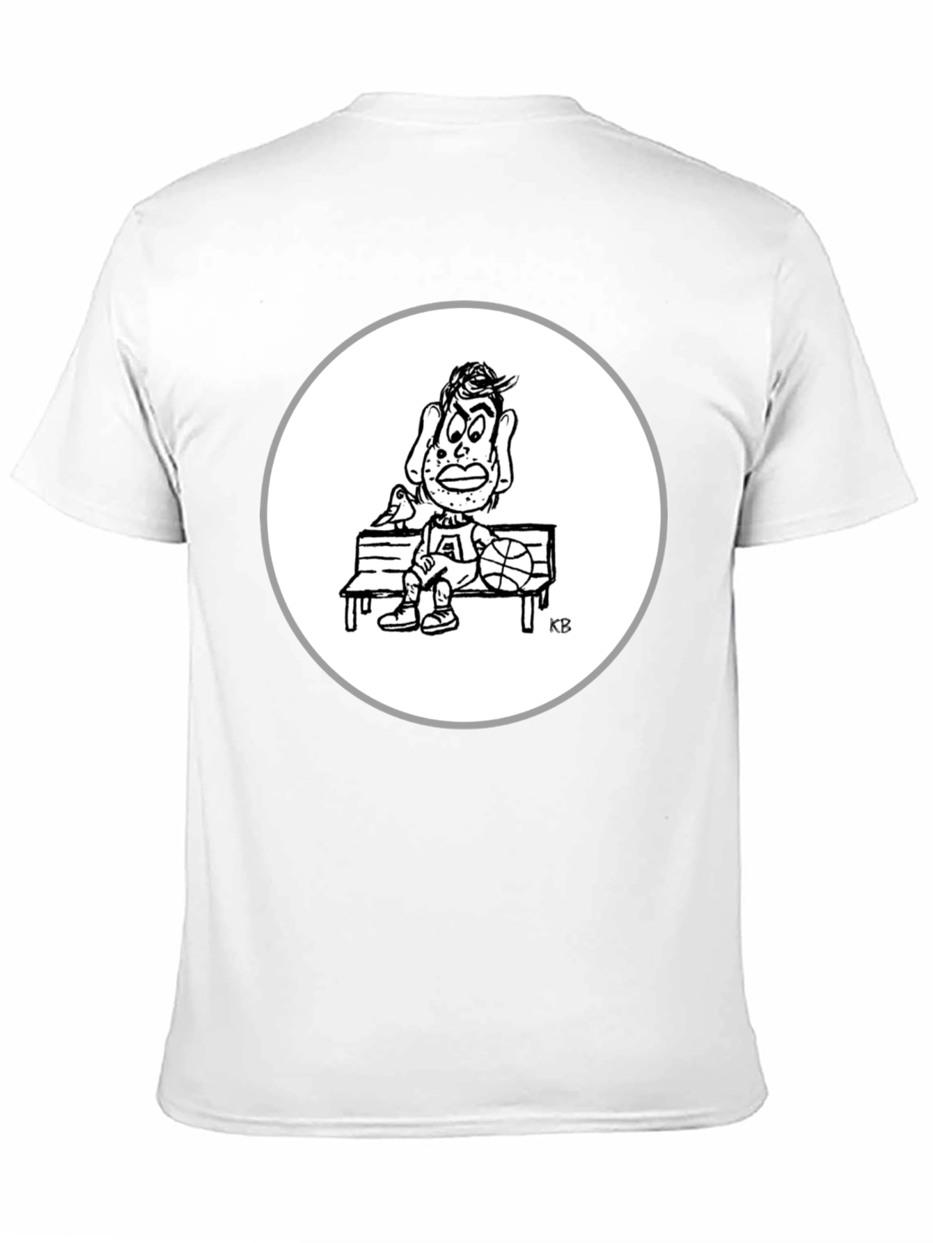 Cartoon Basketball Player Graphic Tee