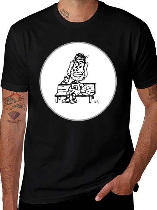 Cartoon Basketball Player Graphic Tee