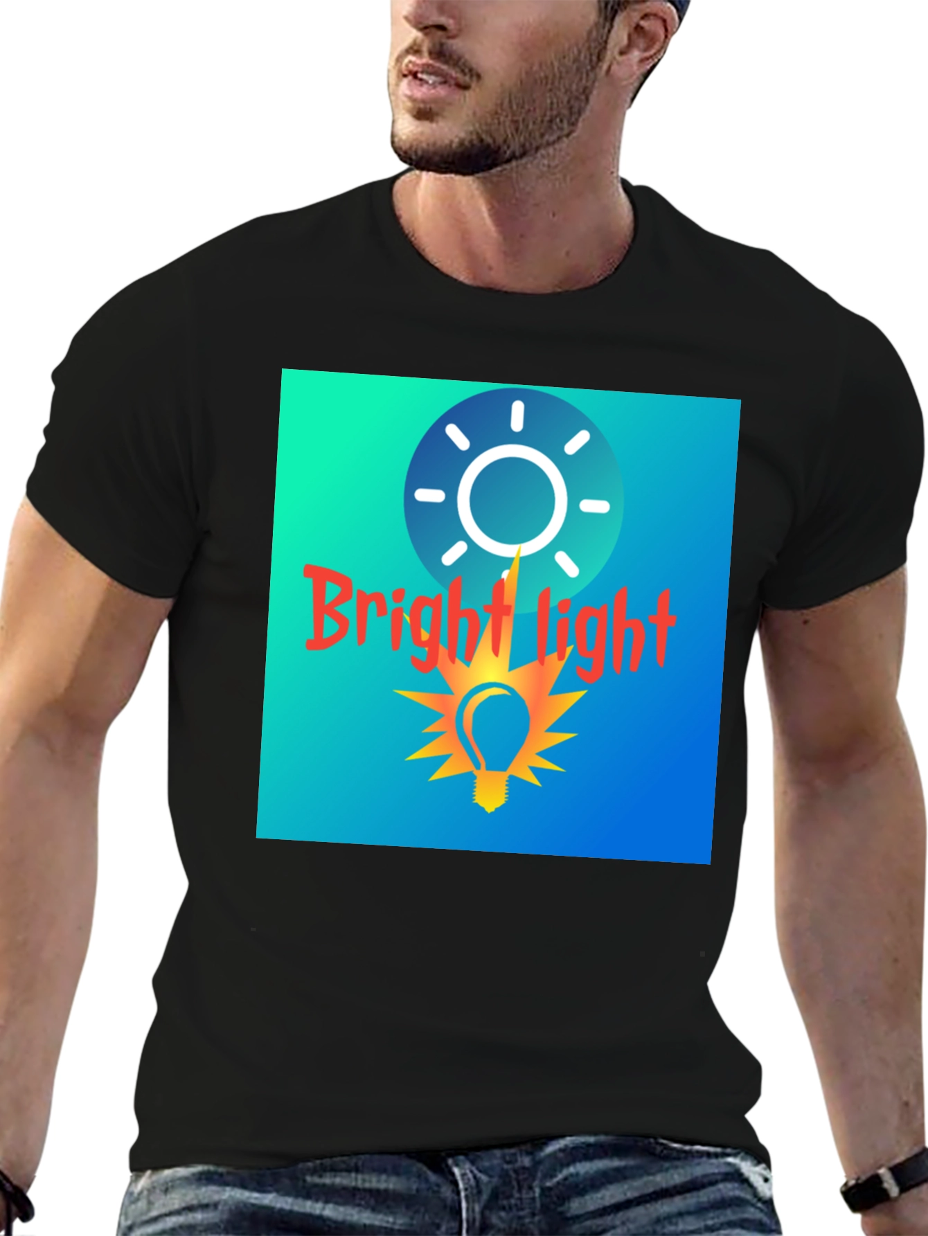 Bright Light Graphic Tee - Stylish Comfort