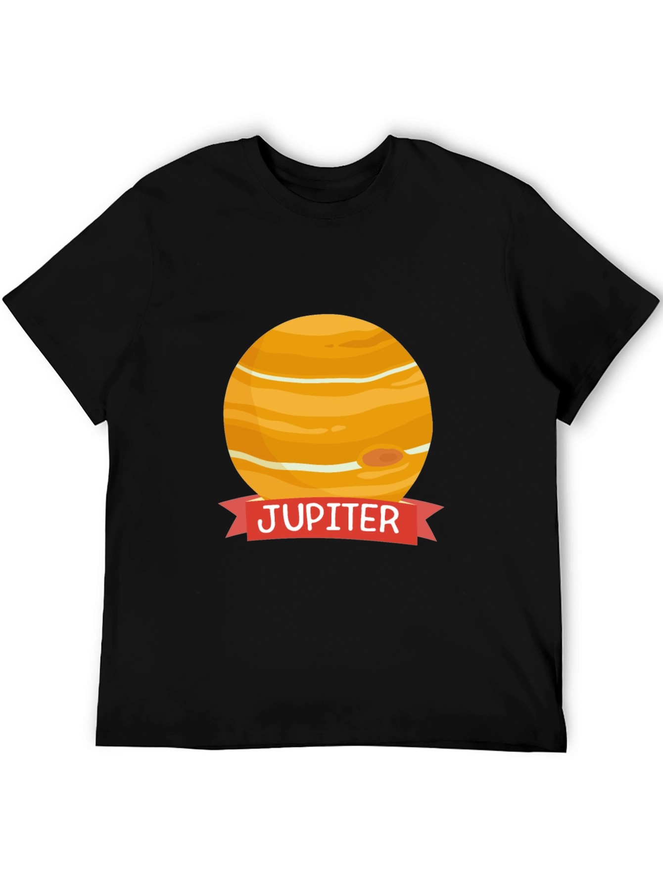Jupiter Planet Graphic Black T-Shirt