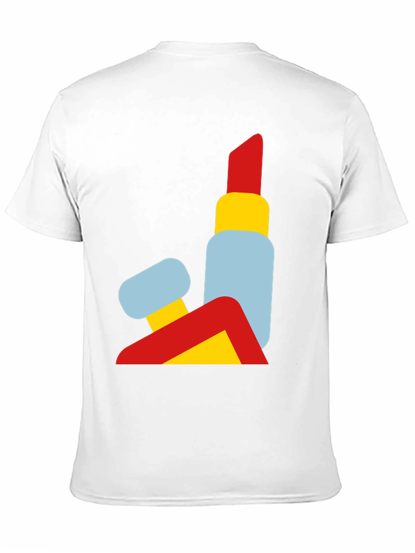 Abstract Lipstick Graphic Tee - Modern Art T-Shirt