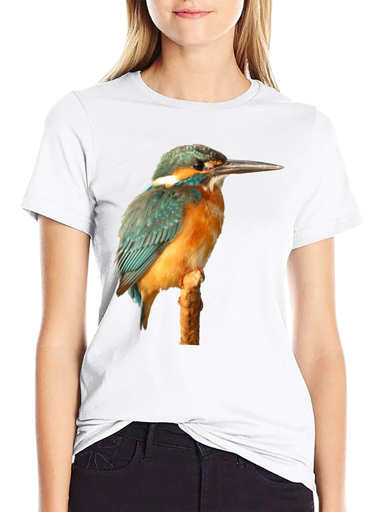 Kingfisher Bird Graphic Tee - Stylish Nature T-Shirt
