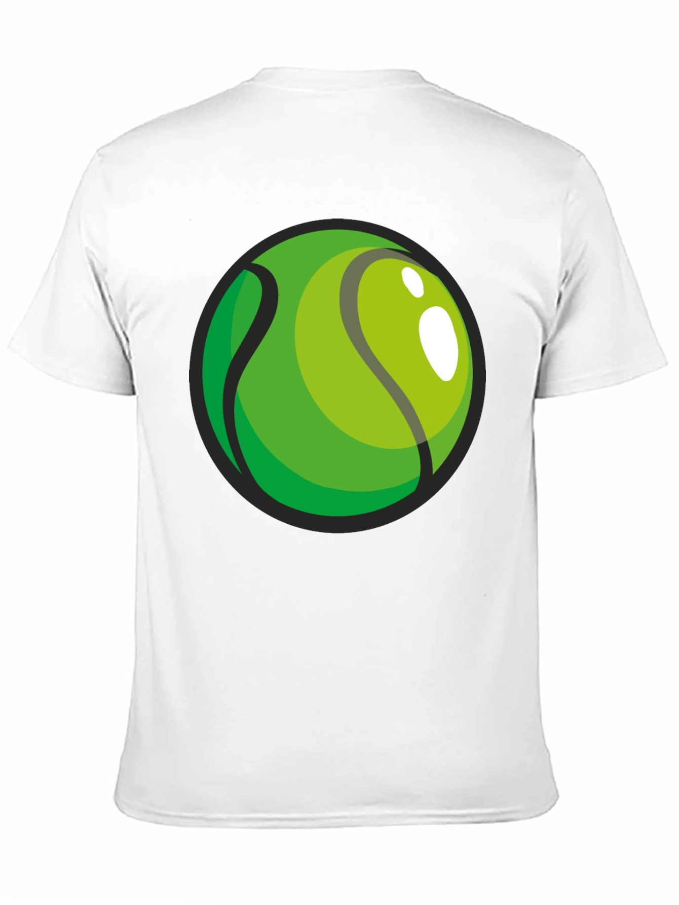 Tennis Ball Graphic Black T-Shirt