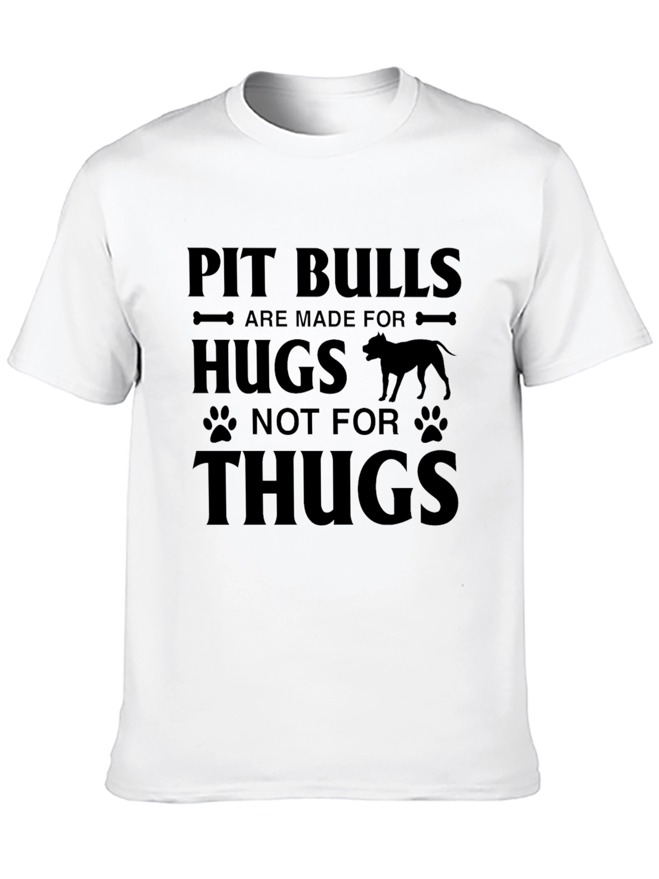 Pit Bull Hugs Graphic Tee - Soft Cotton Blend