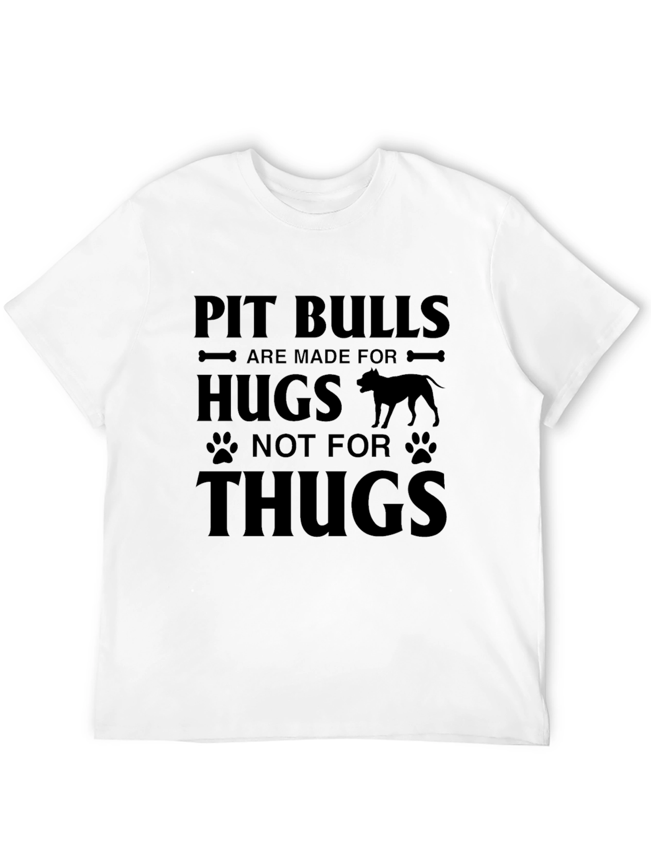 Pit Bull Hugs Graphic Tee - Soft Cotton Blend
