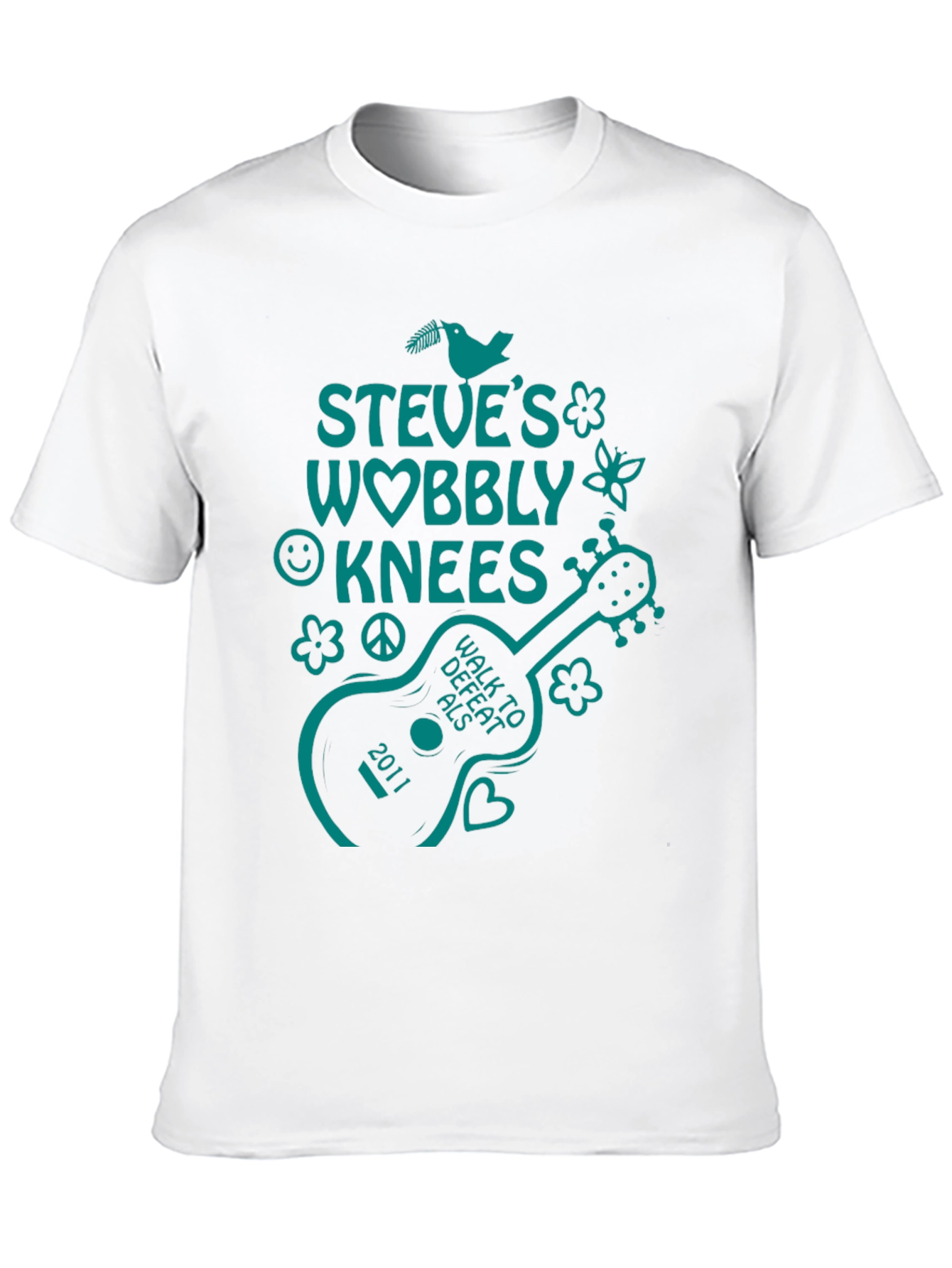 Steves Wobbly Knees ALS Walk T-Shirt