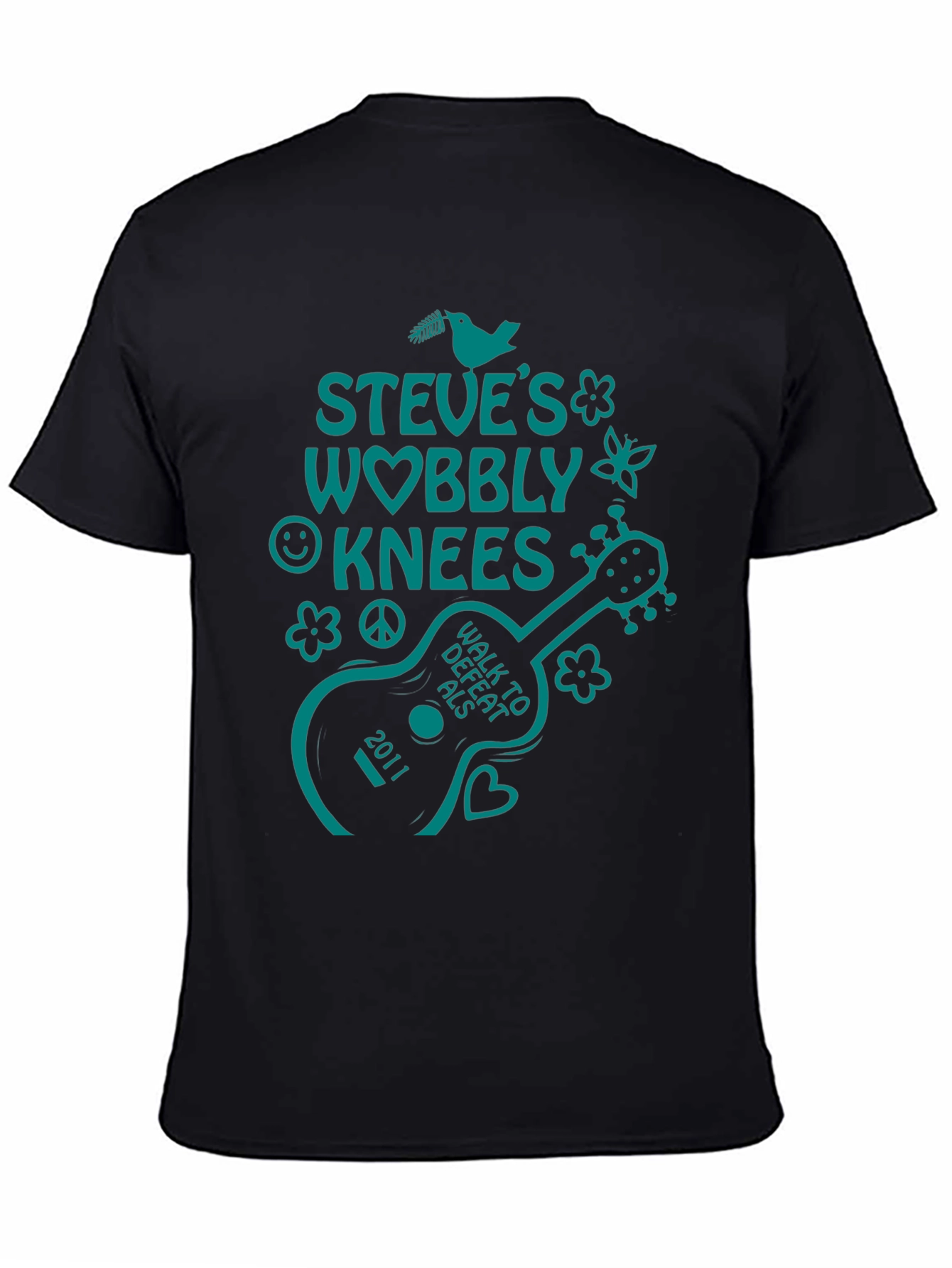 Steves Wobbly Knees ALS Walk T-Shirt