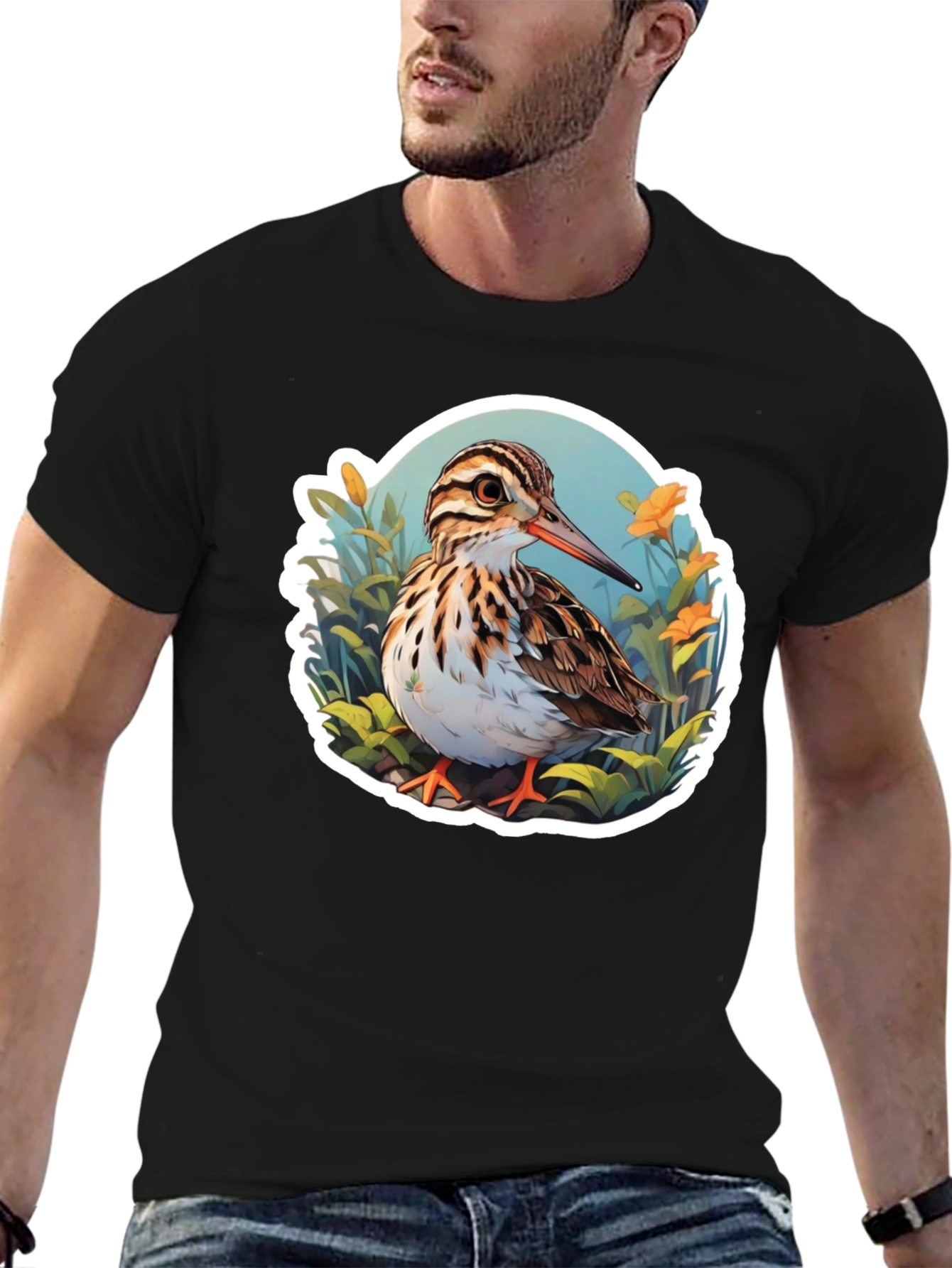 Bird Graphic Tee: Nature Inspired Style