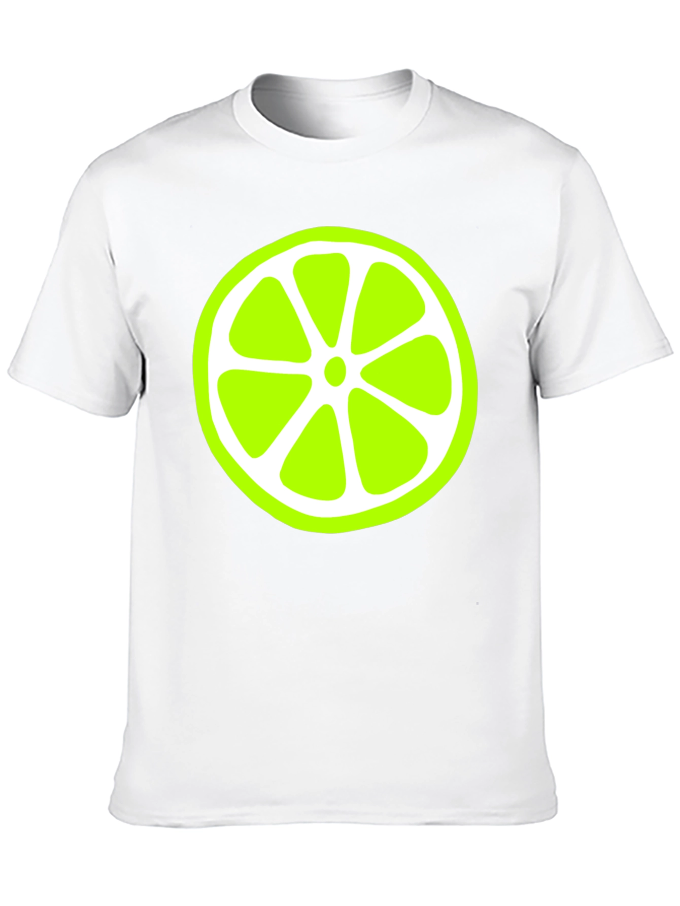 Lime Slice Graphic Black T-Shirt
