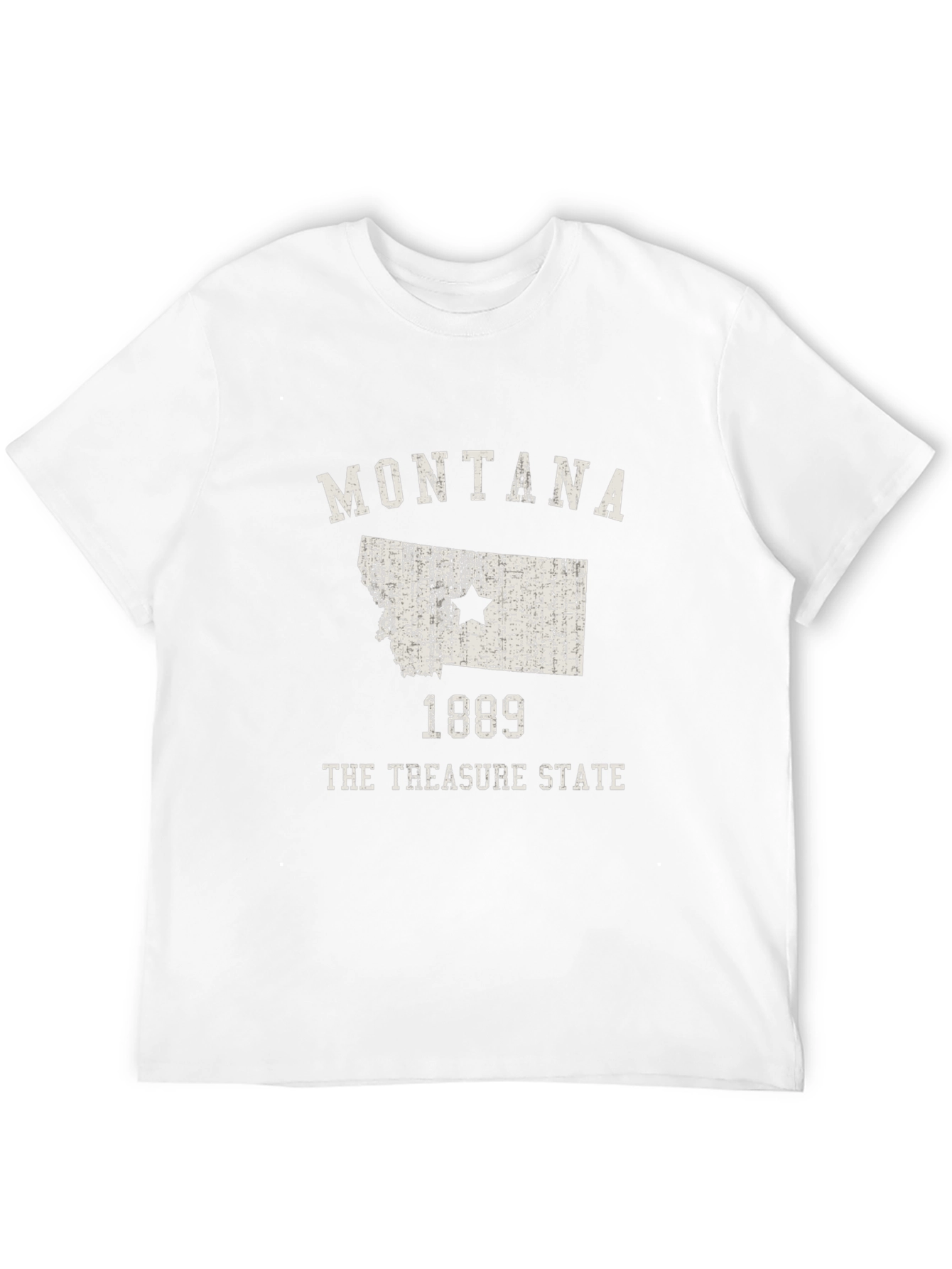 Montana Treasure State Black Graphic T-Shirt