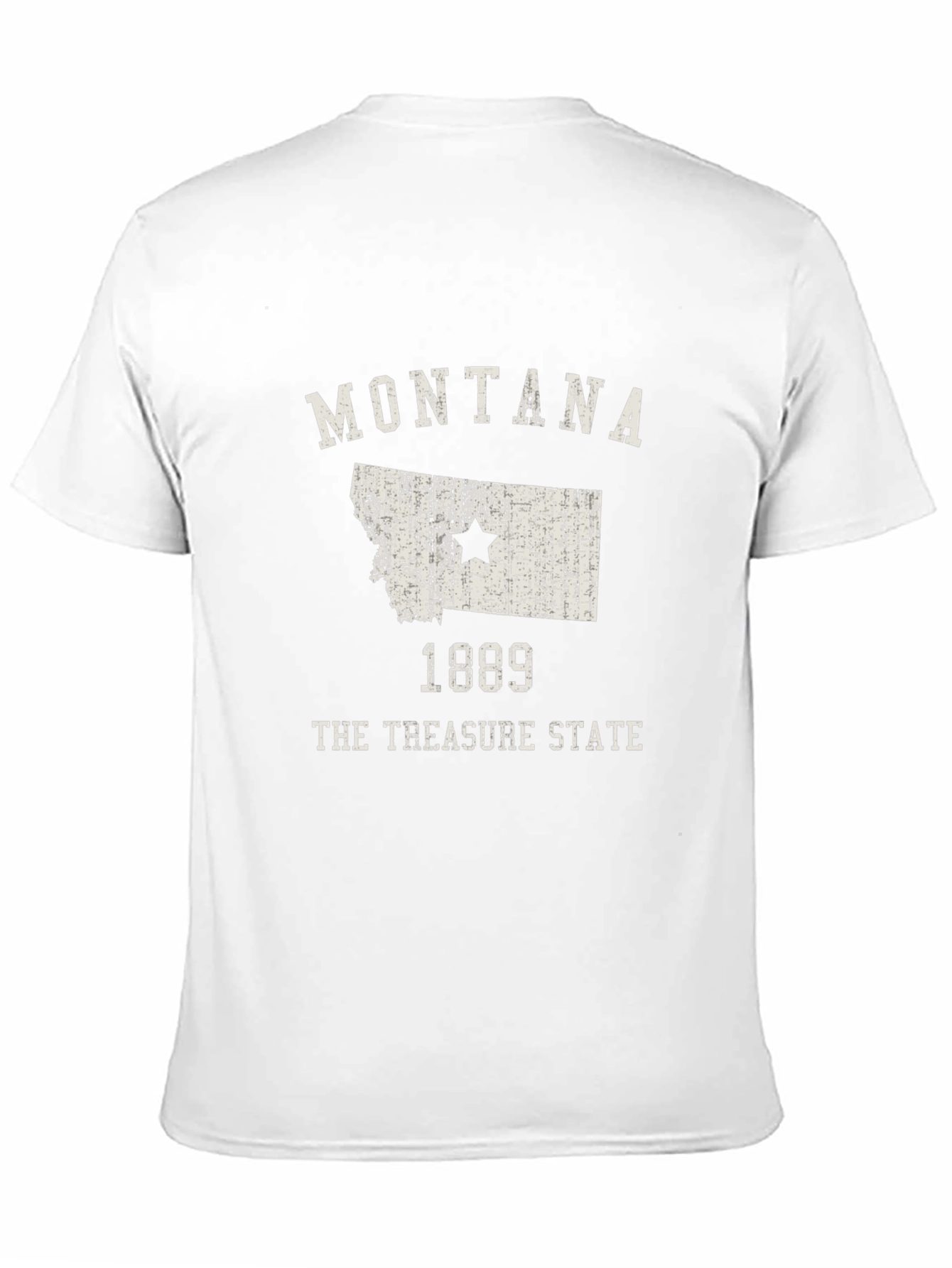 Montana Treasure State Black Graphic T-Shirt