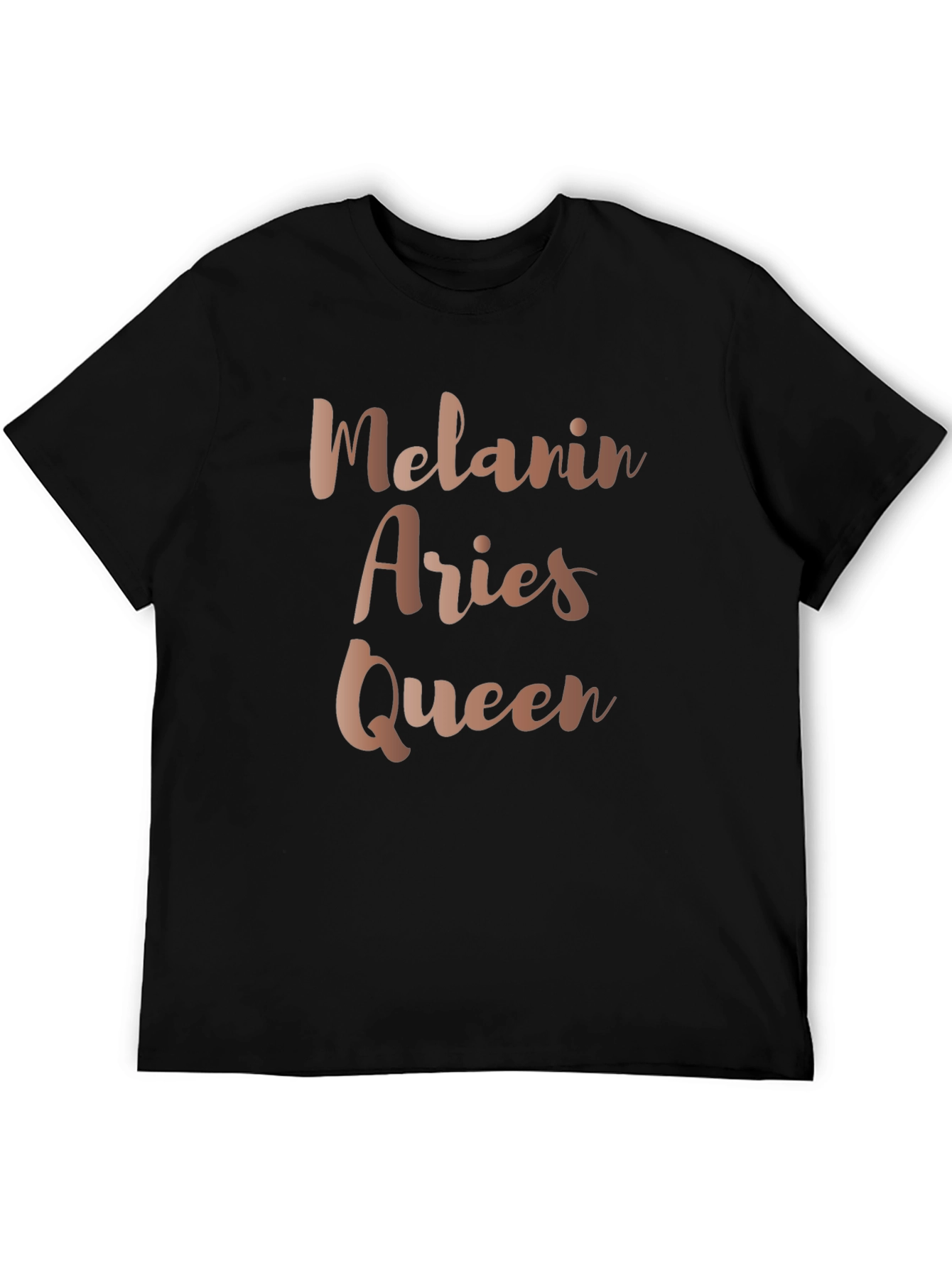 Melanin Aries Queen Black T-Shirt