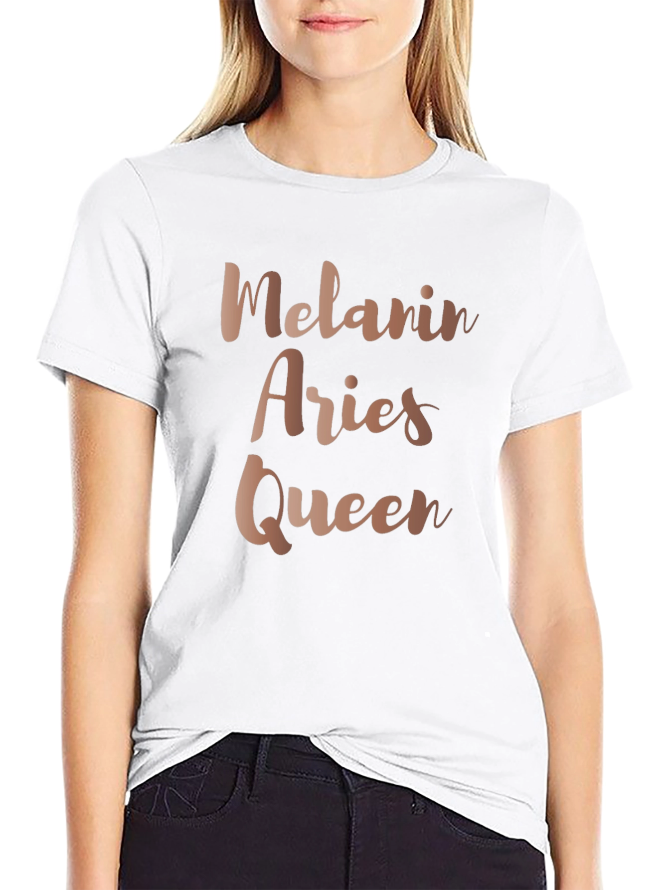 Melanin Aries Queen Black T-Shirt