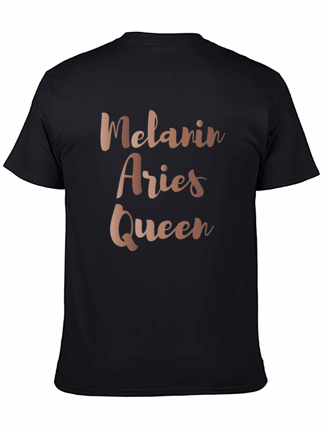 Melanin Aries Queen Black T-Shirt
