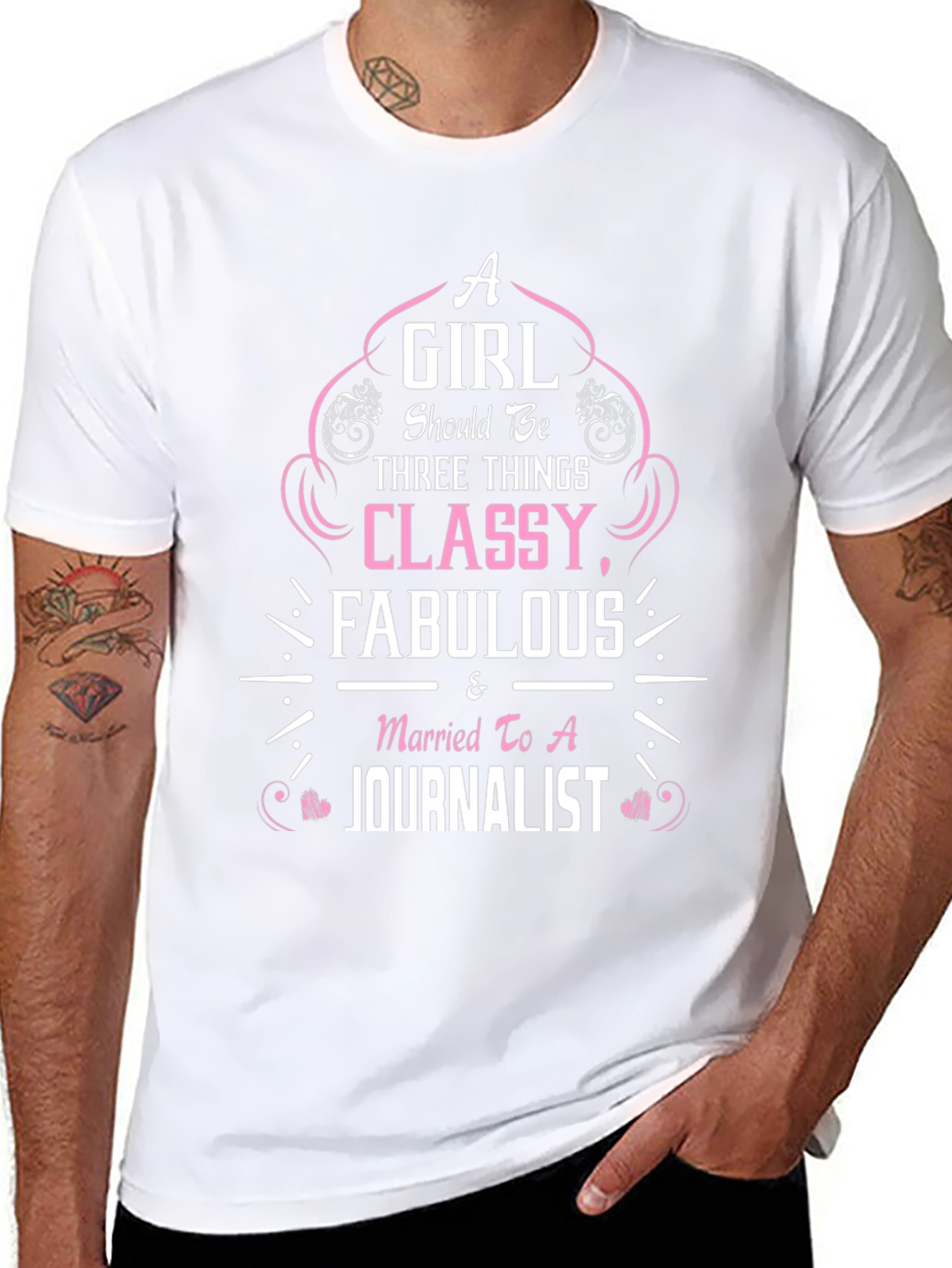 Classy Fabulous Journalist Wife T-Shirt