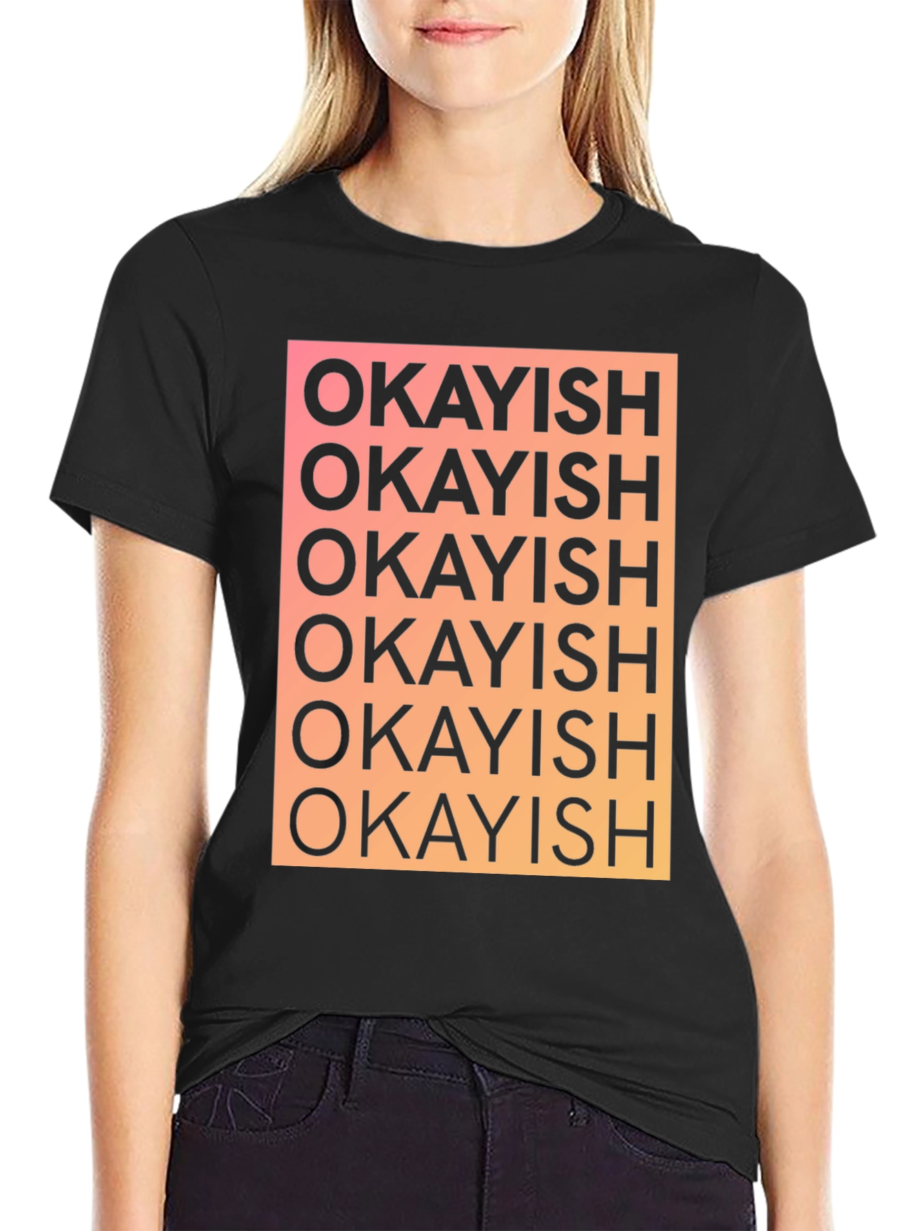 Okayish Graphic Print T-Shirt