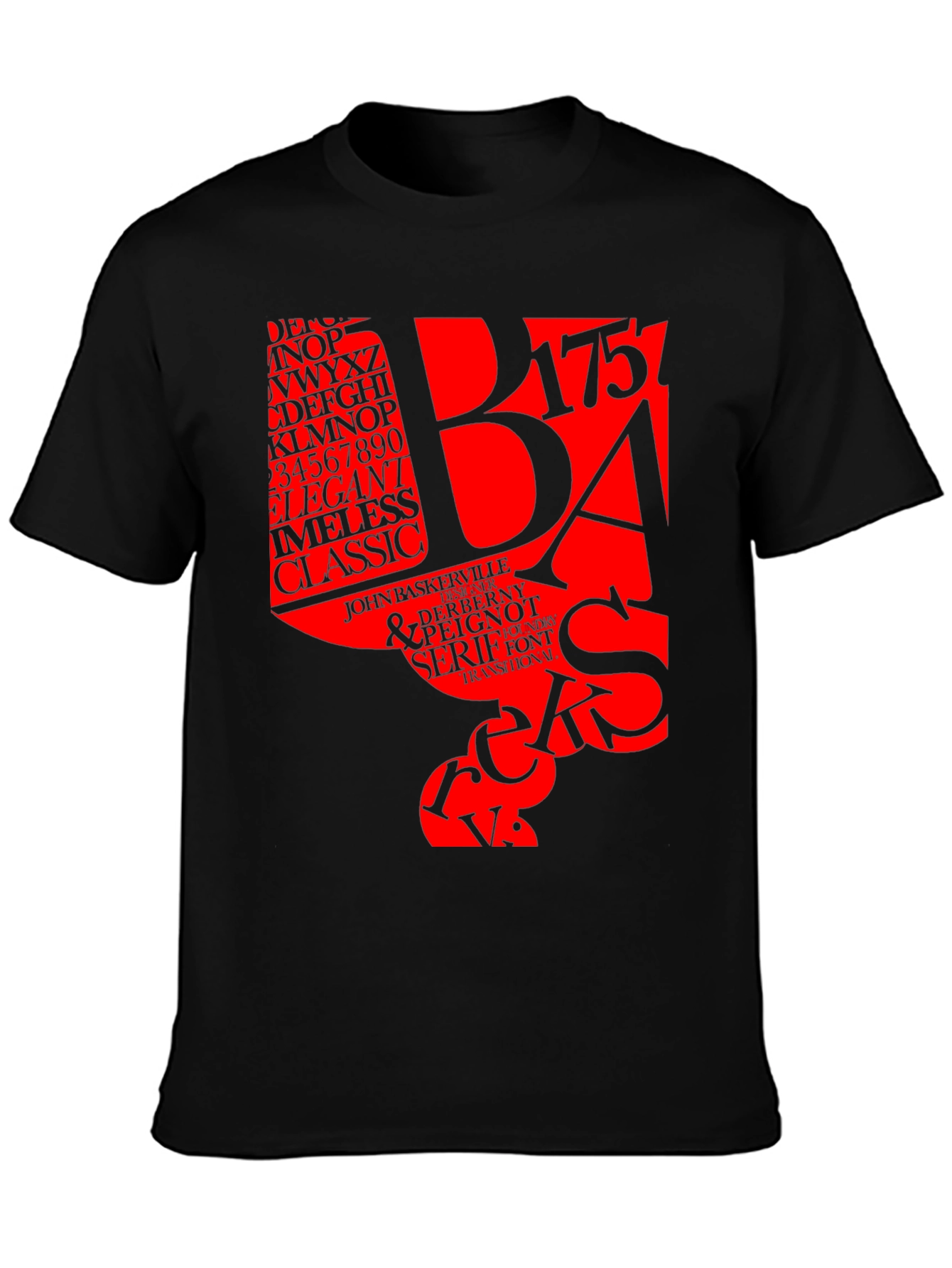 Typography T-Shirt: Designer Font Tee
