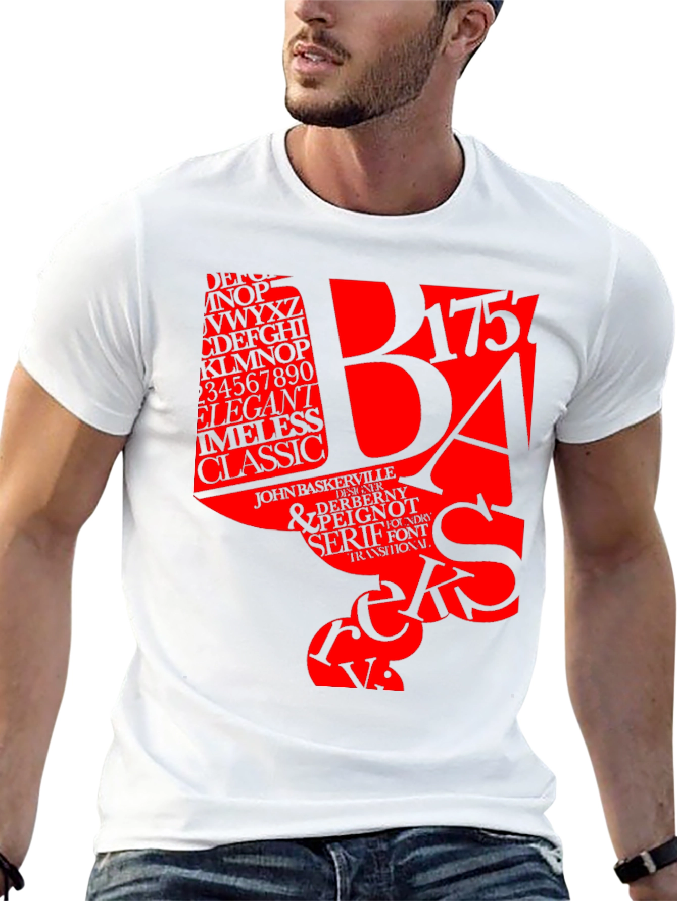Typography T-Shirt: Designer Font Tee