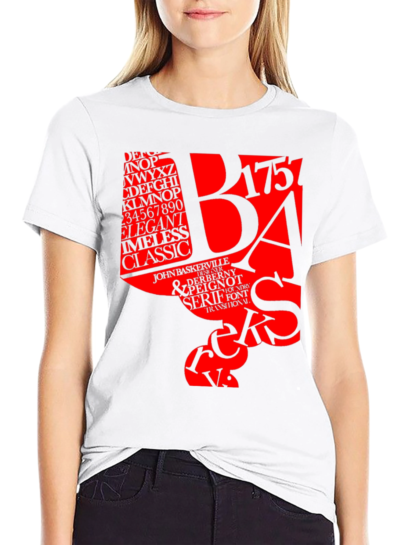 Typography T-Shirt: Designer Font Tee