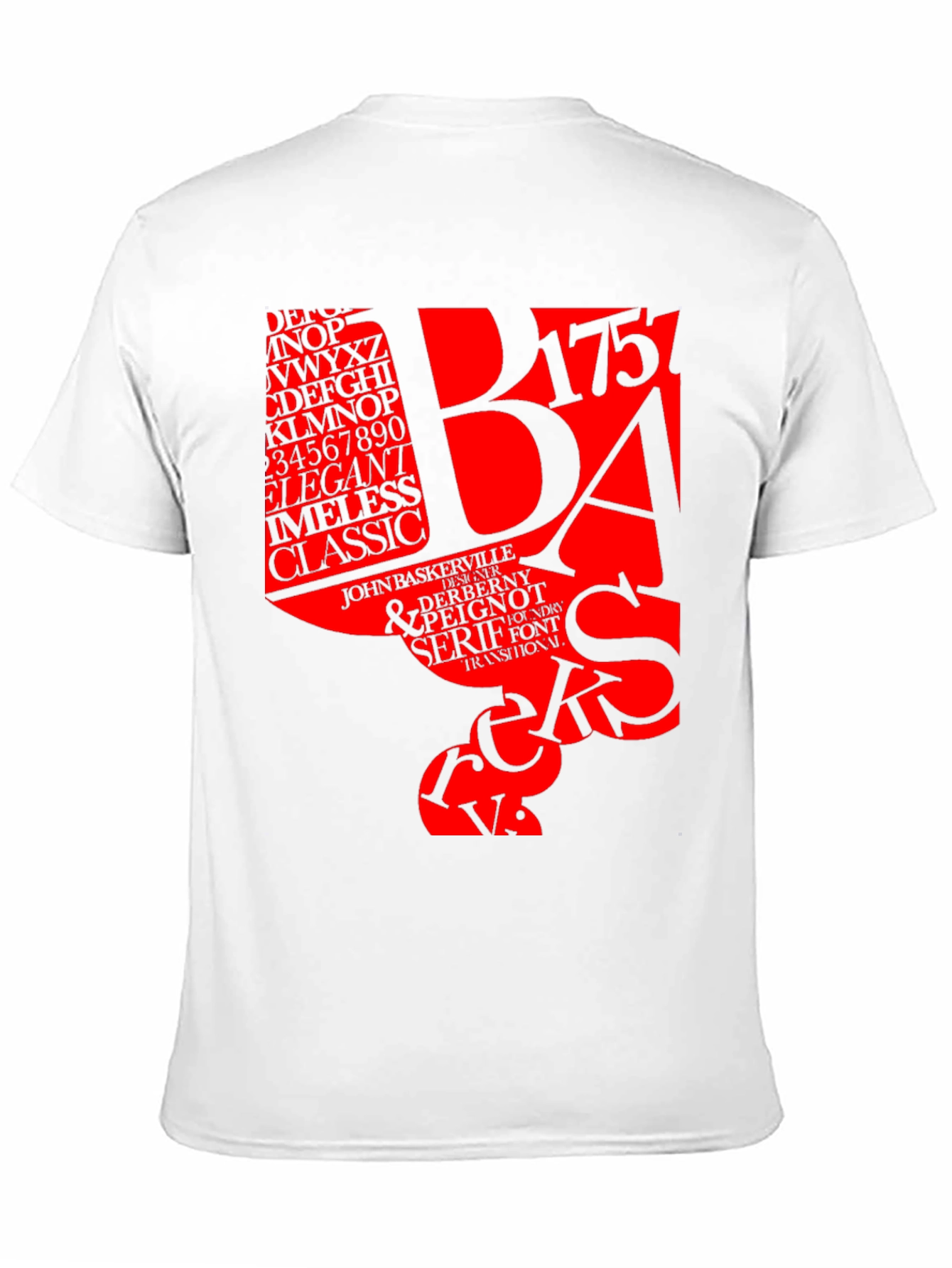 Typography T-Shirt: Designer Font Tee