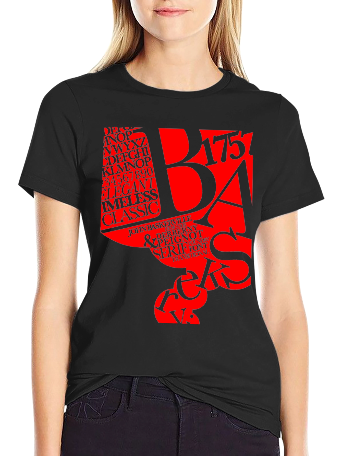 Typography T-Shirt: Designer Font Tee