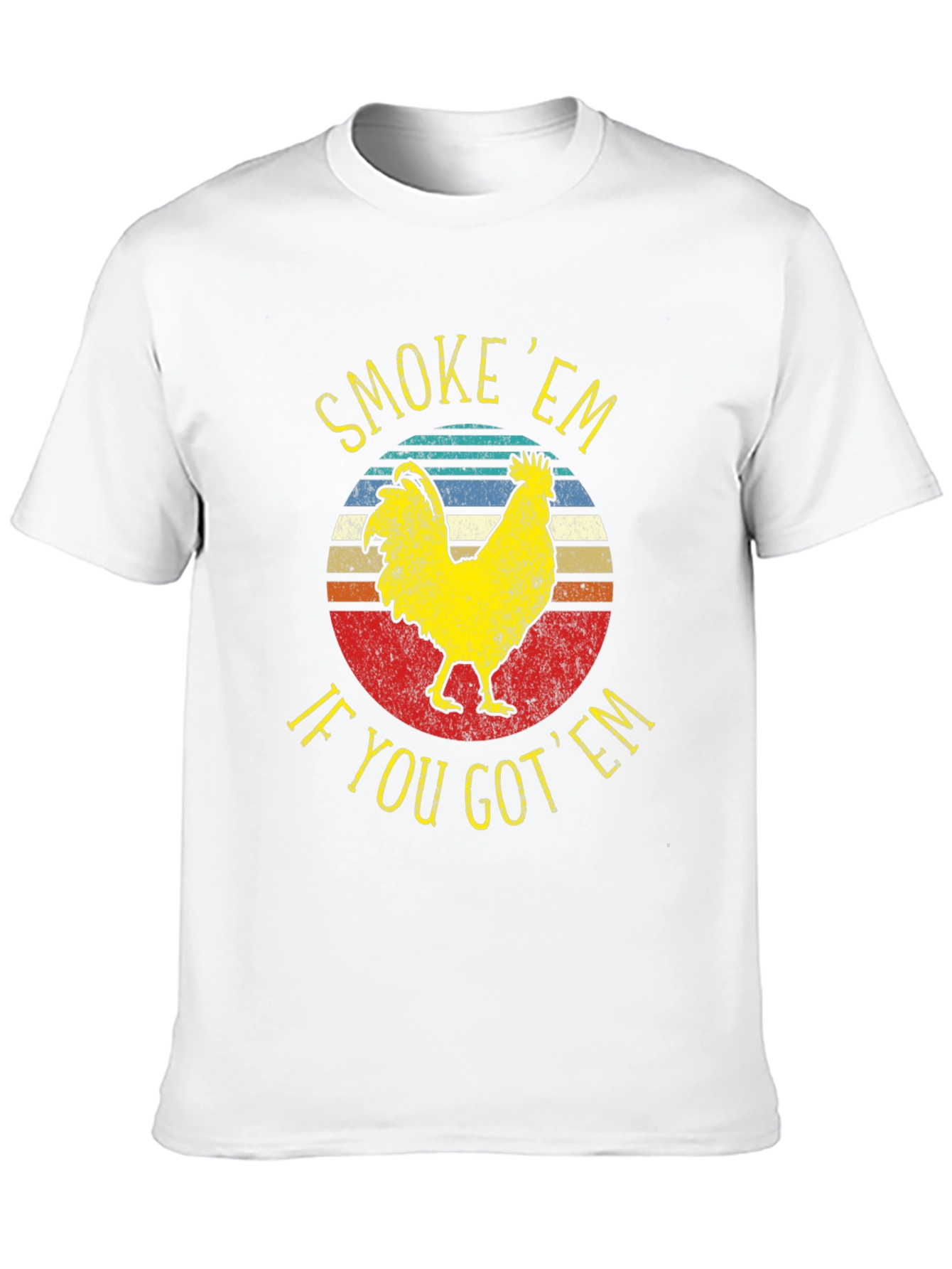 Smoke Em Chicken Graphic T-Shirt