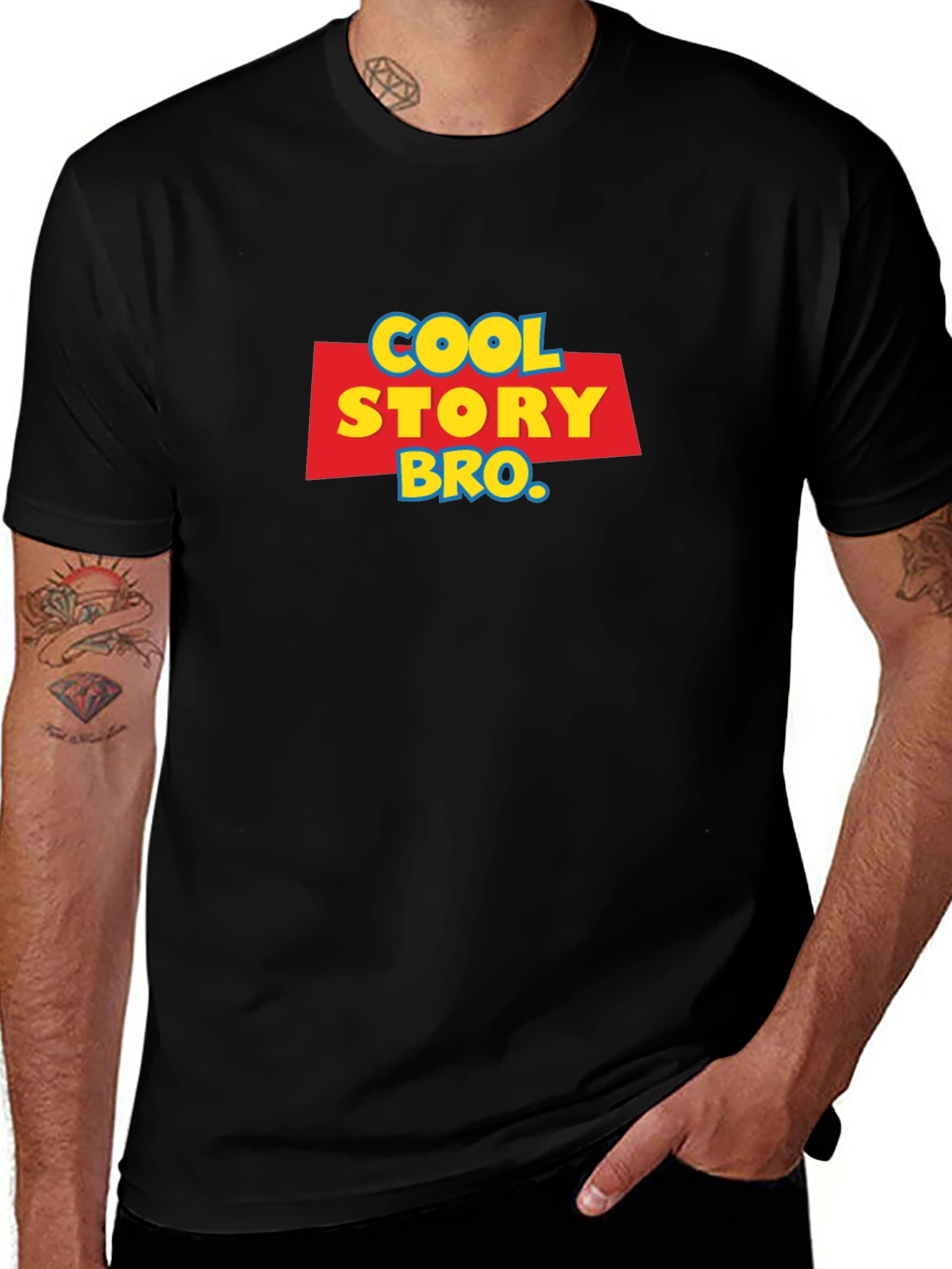 Cool Story Bro Graphic Tee - Black