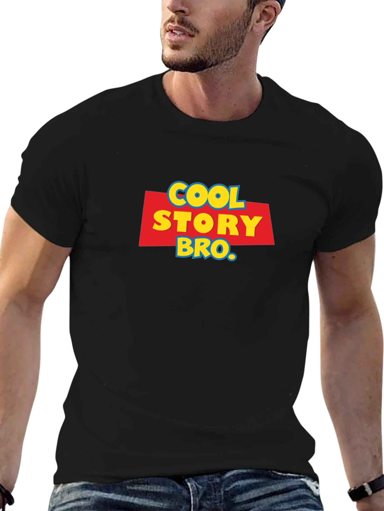 Cool Story Bro Graphic Tee - Black