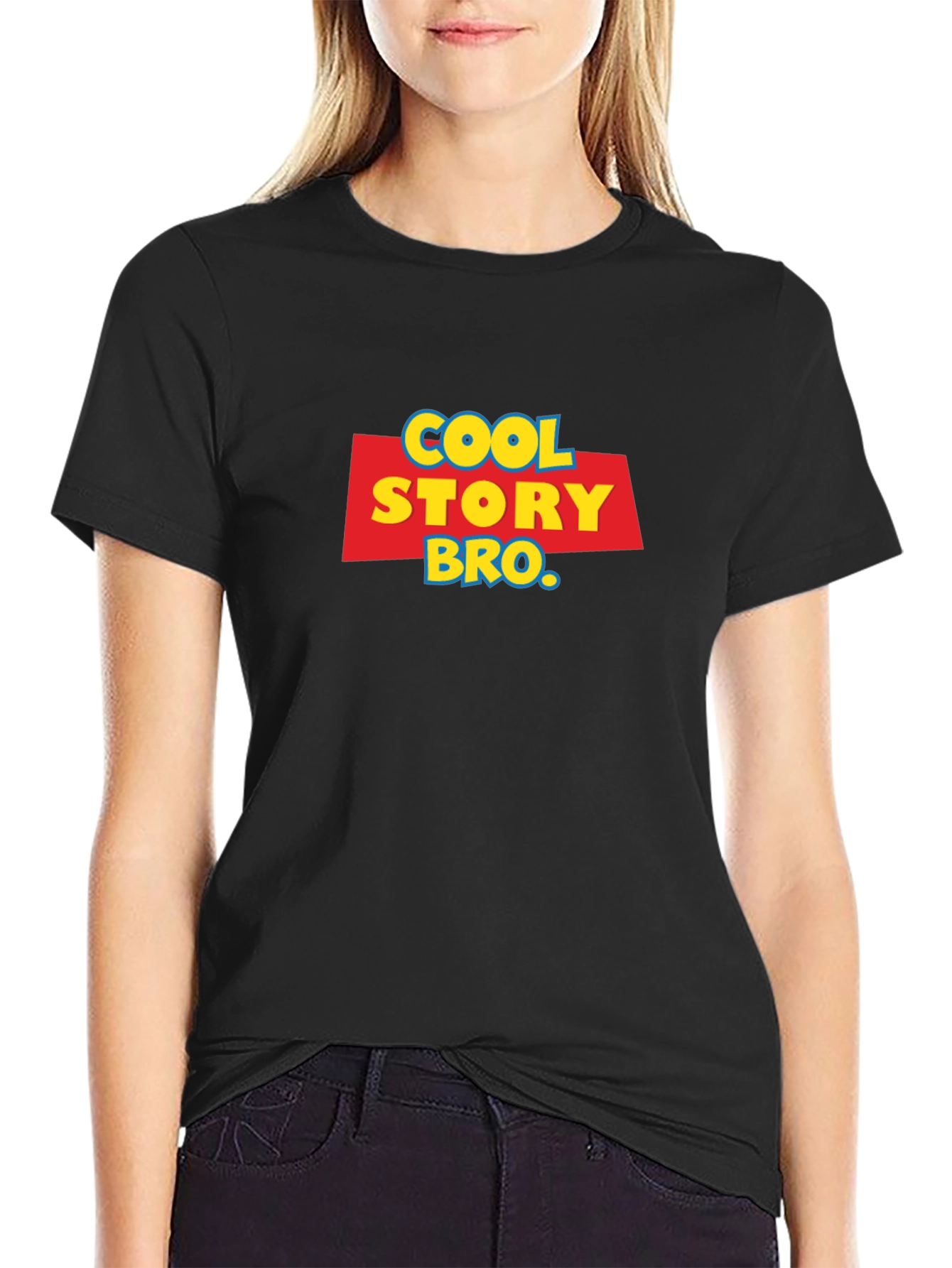 Cool Story Bro Graphic Tee - Black