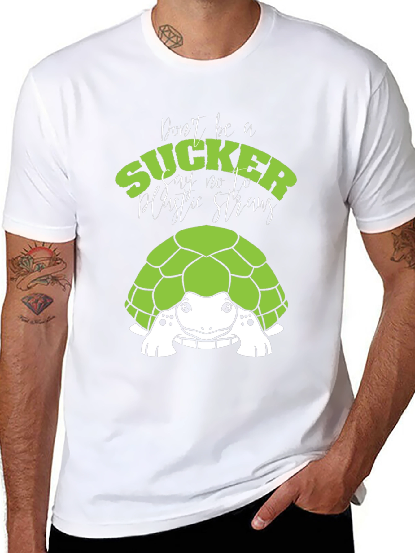 Turtle Say No to Plastic Graphic Tee