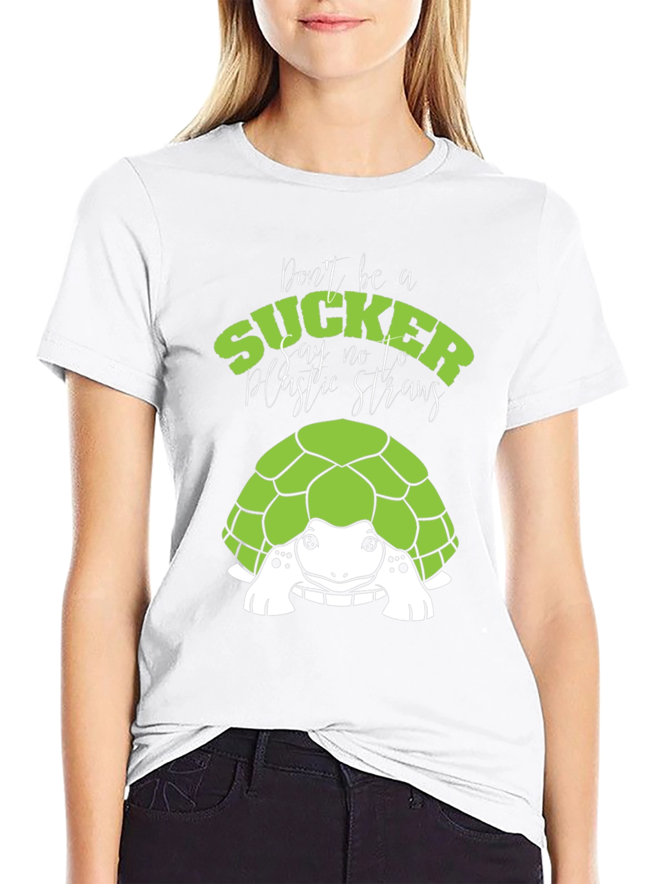 Turtle Say No to Plastic Graphic Tee
