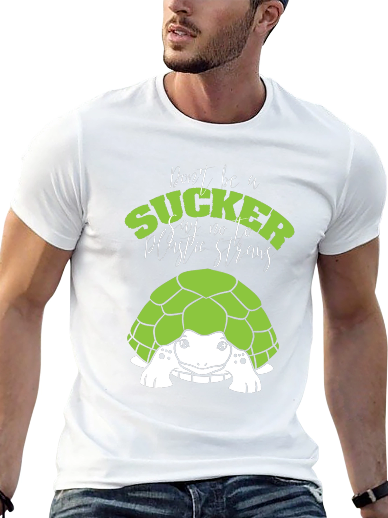 Turtle Say No to Plastic Graphic Tee