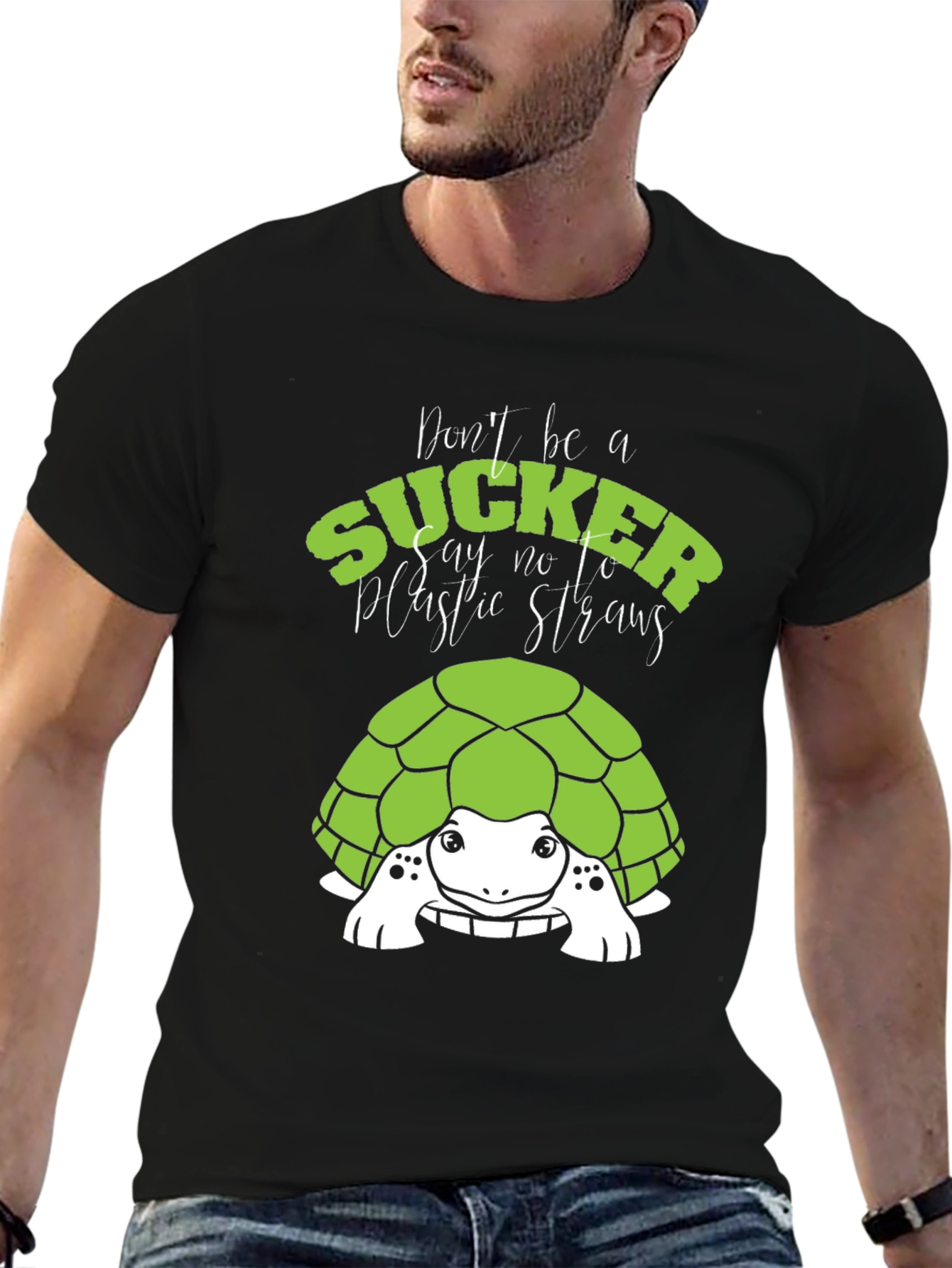 Turtle Say No to Plastic Graphic Tee