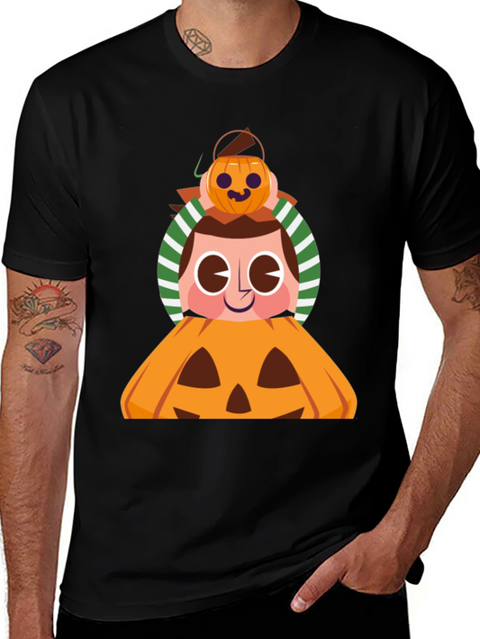 Halloween Pumpkin Boy Graphic Tee