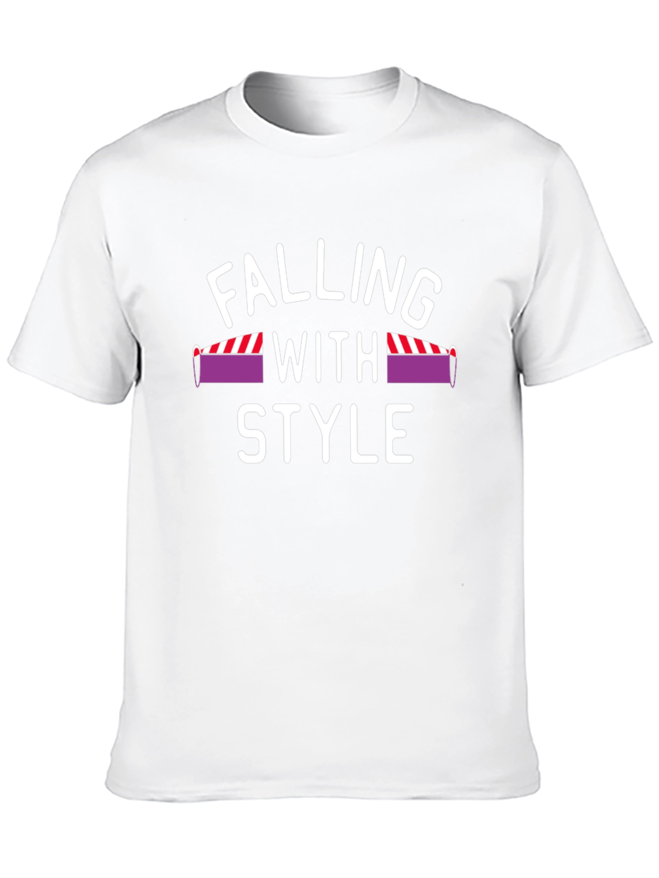 Falling With Style Mens Black T-Shirt